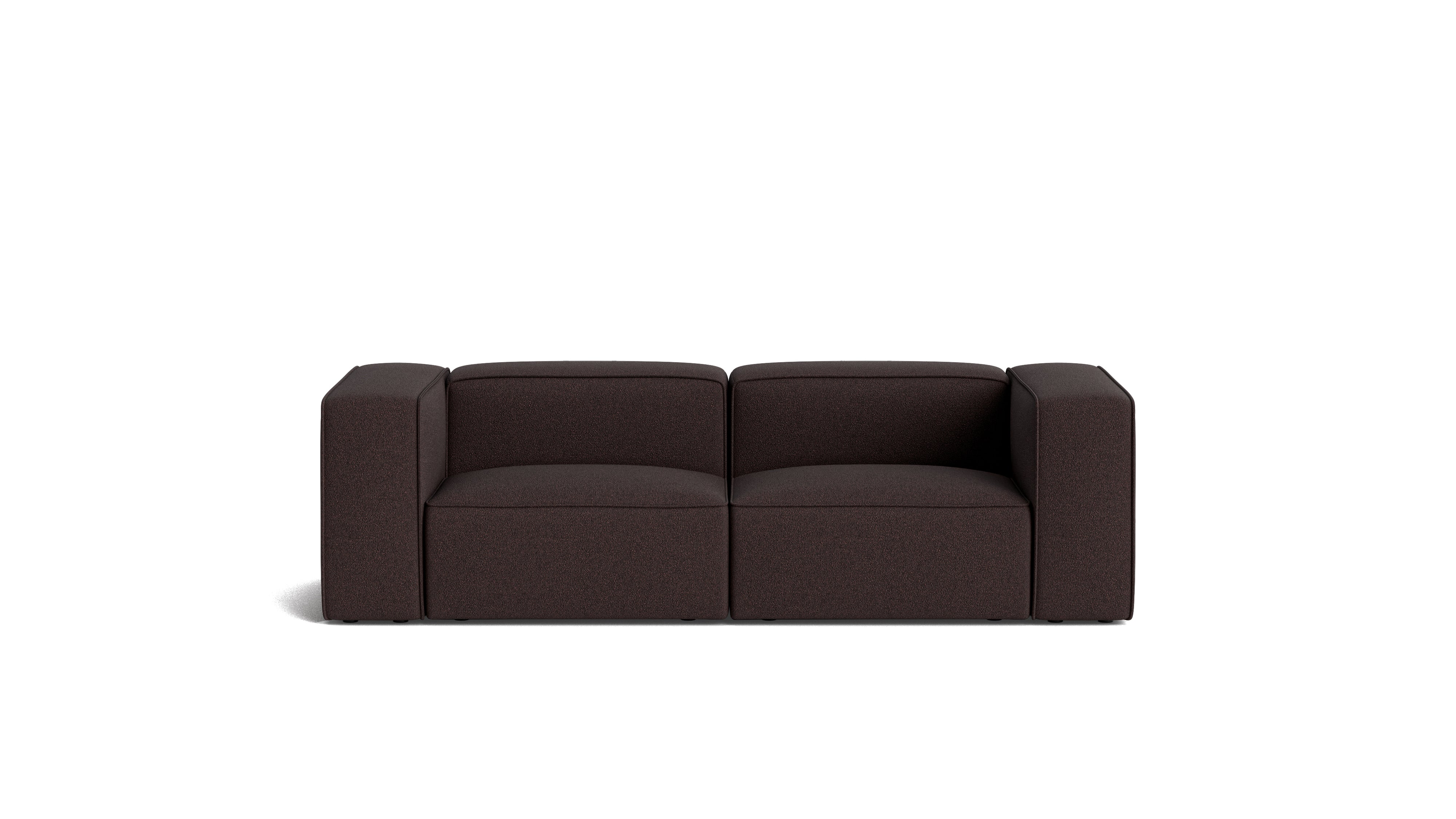 Common Ground 2-Piece Modular Sofa, Brownie