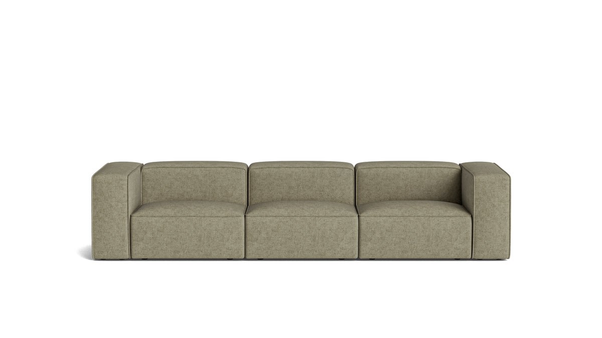 Common Ground 3-Piece Modular Sofa, Olive