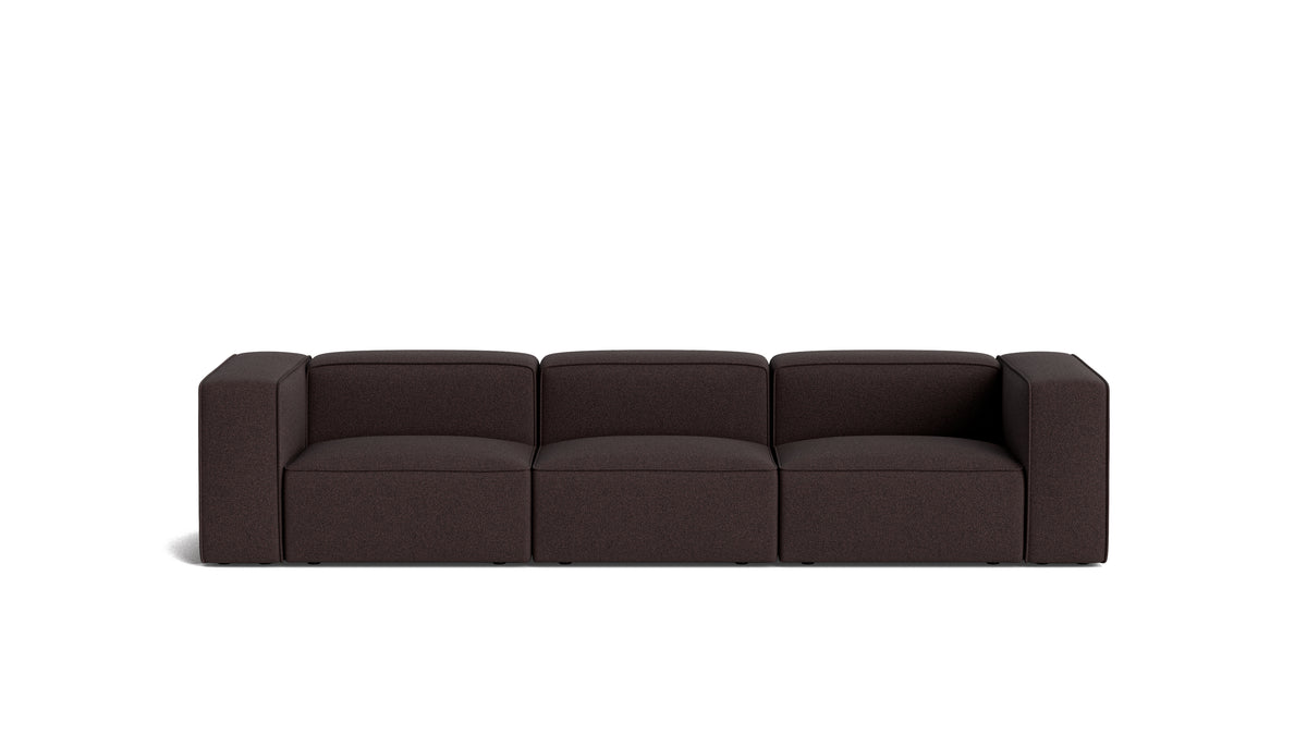 Common Ground 3-Piece Modular Sofa, Brownie