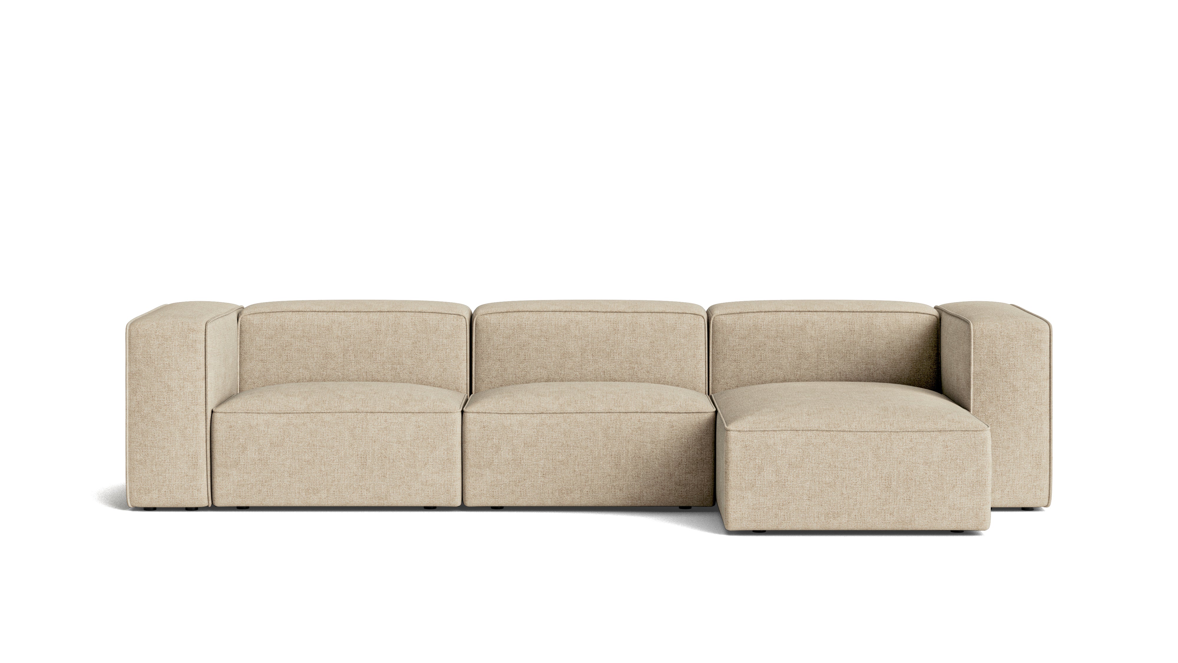 Common Ground 3-Piece Modular Sectional, Right, Wheat