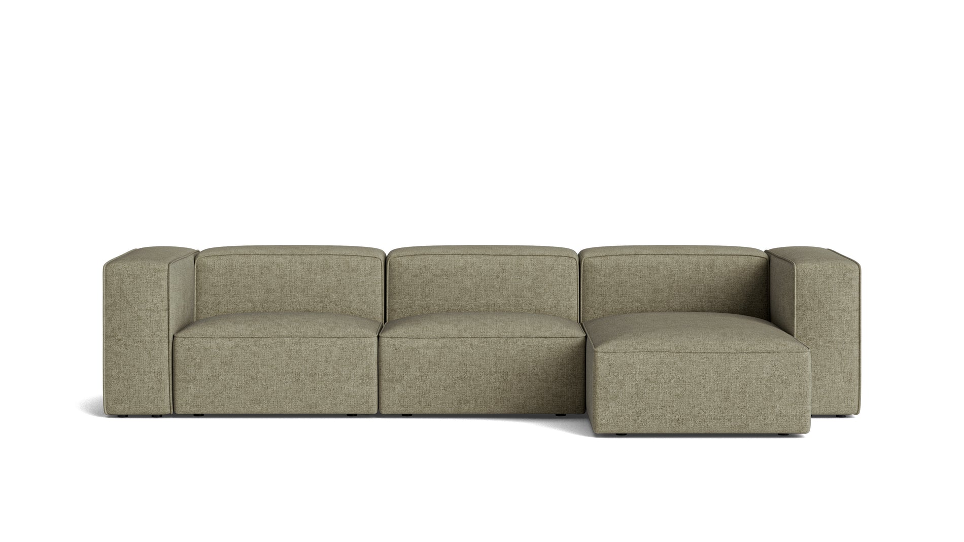 Common Ground 3-Piece Modular Sectional, Right, Olive_image