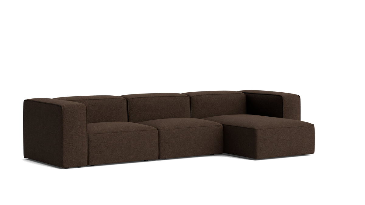 Common Ground 3-Piece Modular Sectional, Right, Brownie — alternate view
