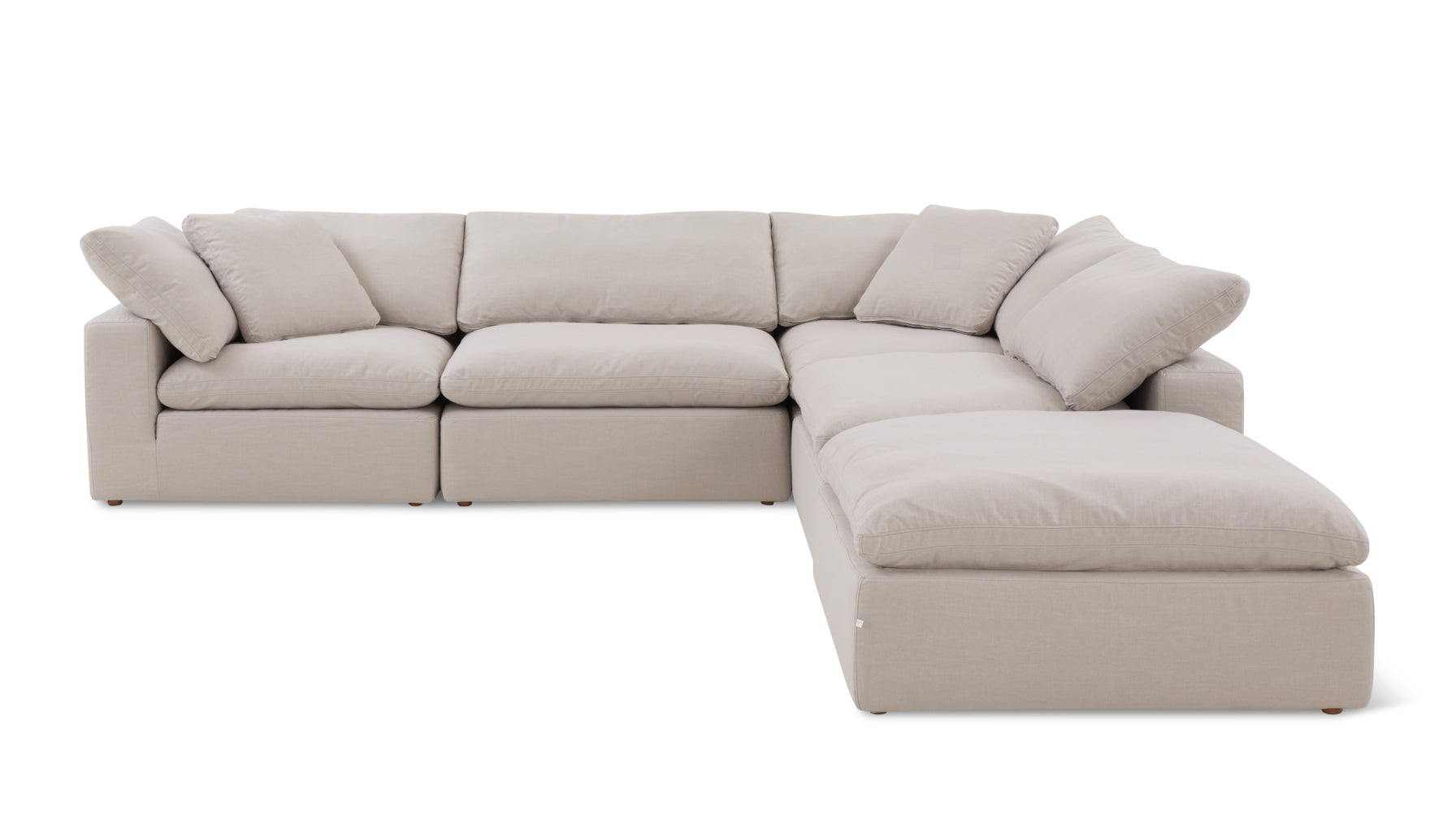 Movie Night™ 5-Piece Modular Sectional, Large, Clay - Image 1