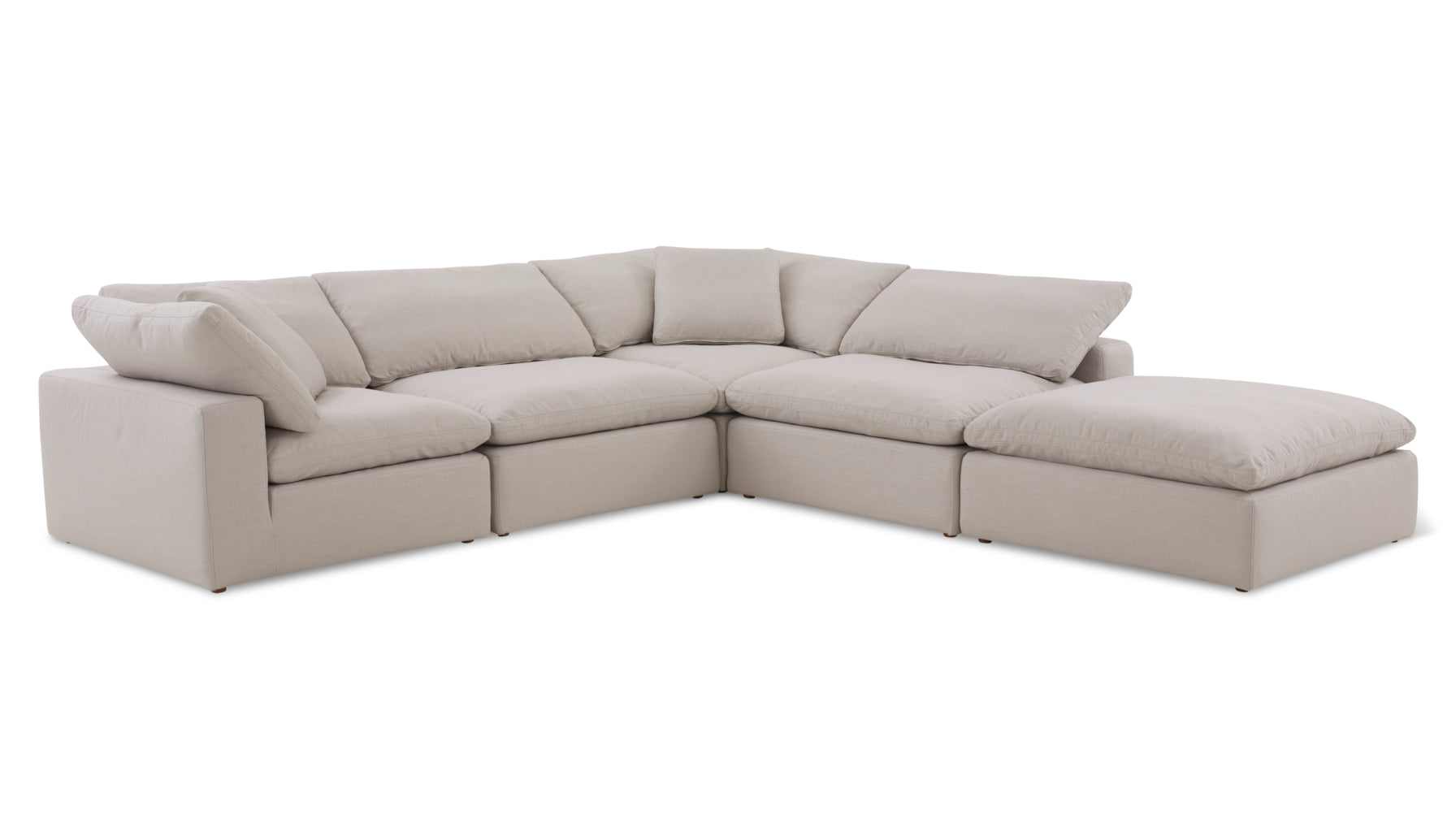 Movie Night™ 5-Piece Modular Sectional, Large, Clay - Image 6