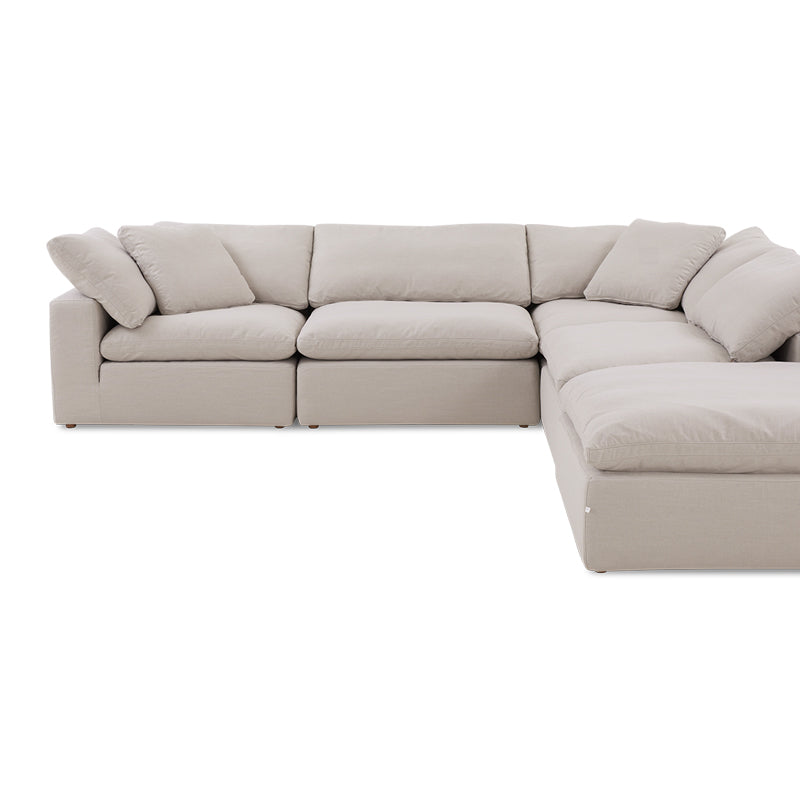 Movie Night™ 5-Piece Modular Sectional, Large, Clay - Image 13