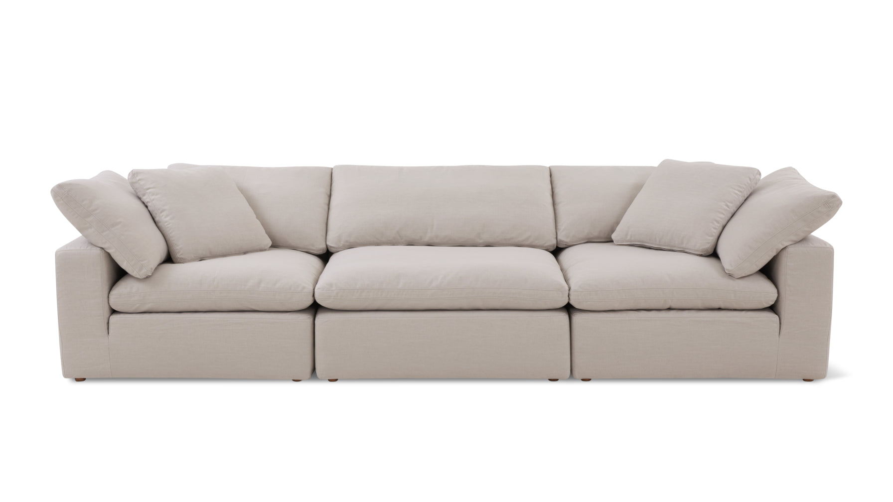 Movie Night™ 3-Piece Modular Sofa, Large, Clay - Image 1