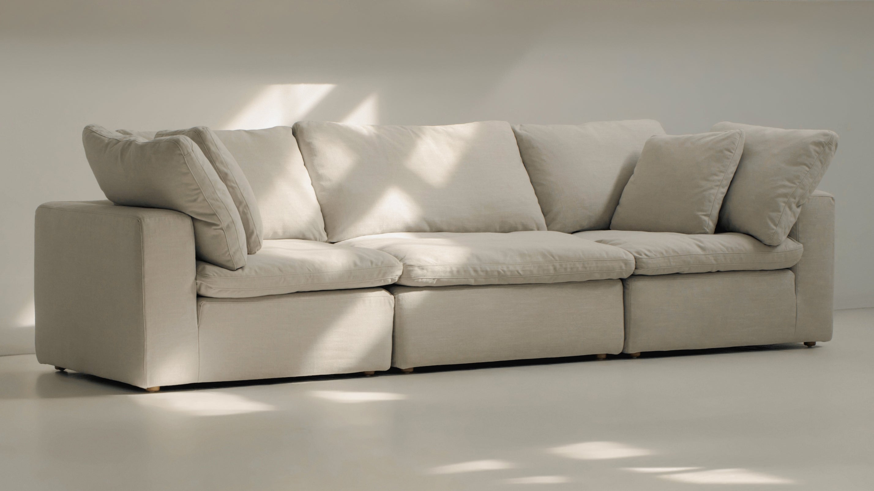 Movie Night™ 3-Piece Modular Sofa, Large, Clay - Image 3