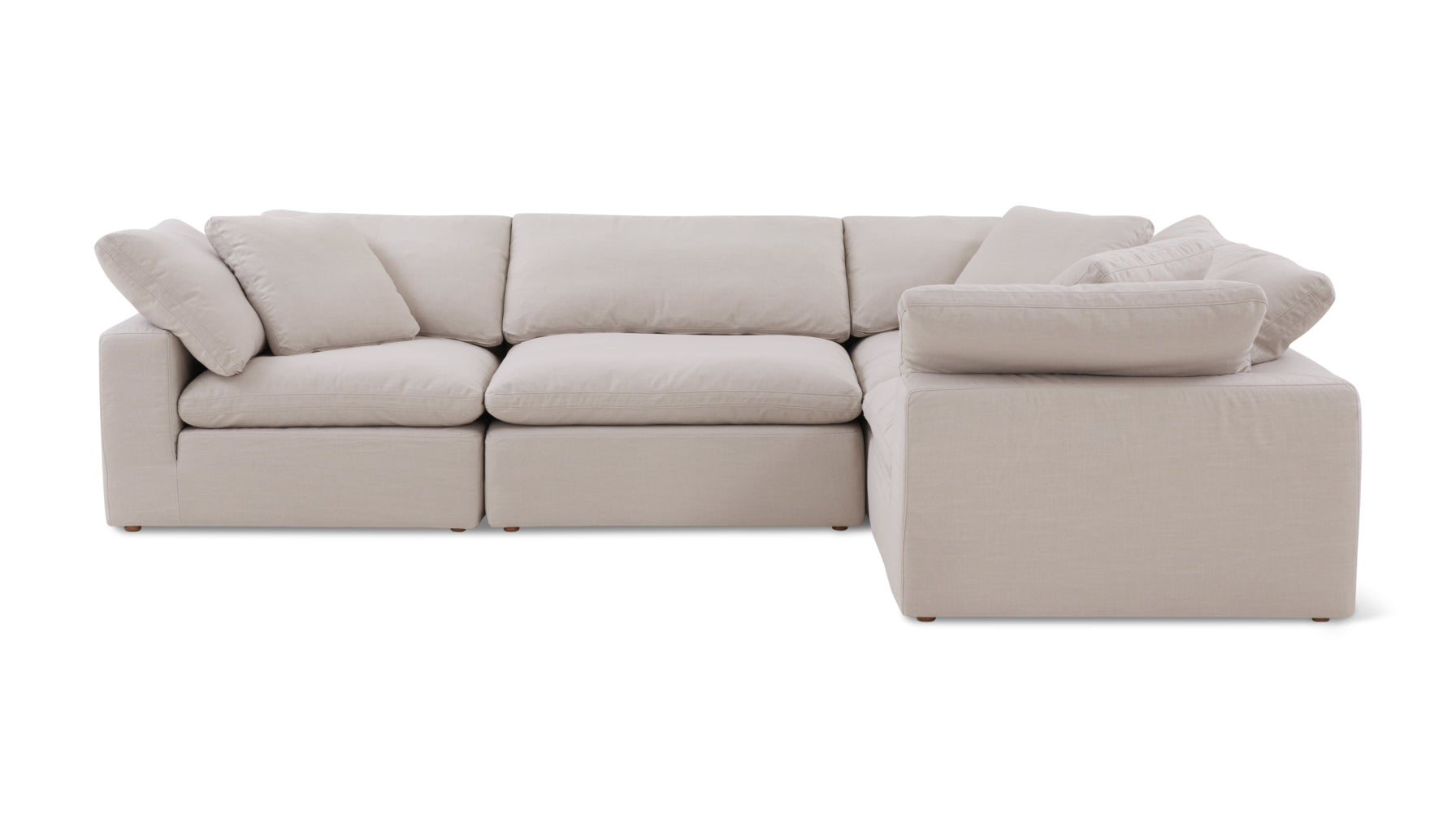 Movie Night™ 4-Piece Modular Sectional Closed, Standard, Clay - Image 1