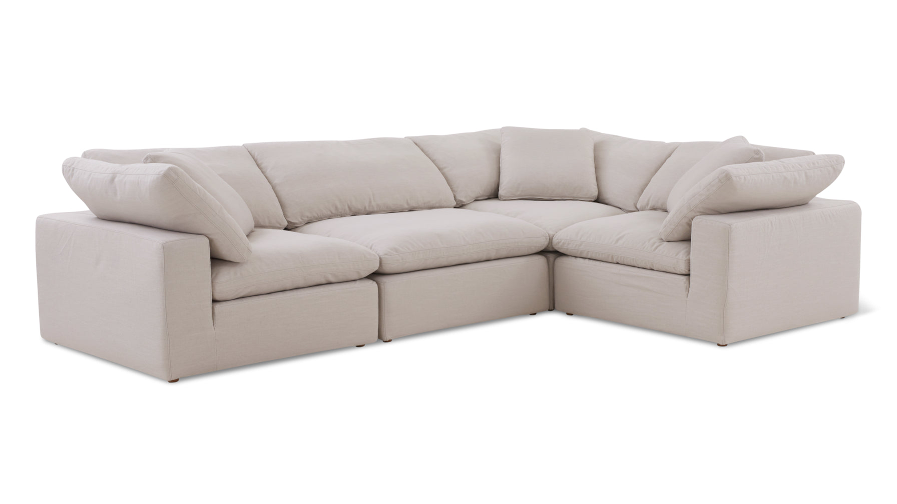 Movie Night™ 4-Piece Modular Sectional Closed, Standard, Clay - Image 4