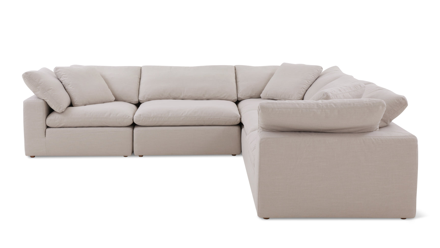 Movie Night™ 5-Piece Modular Sectional Closed, Standard, Clay - Image 1