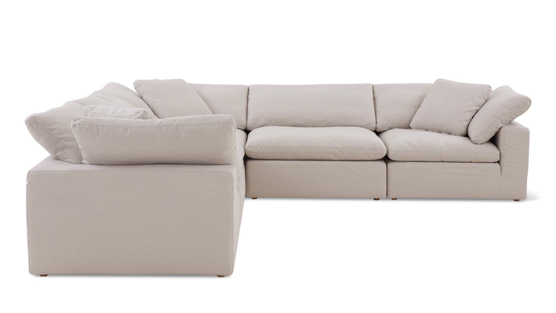 Movie Night™ 5-Piece Modular Sectional Closed, Standard, Clay - Image 7