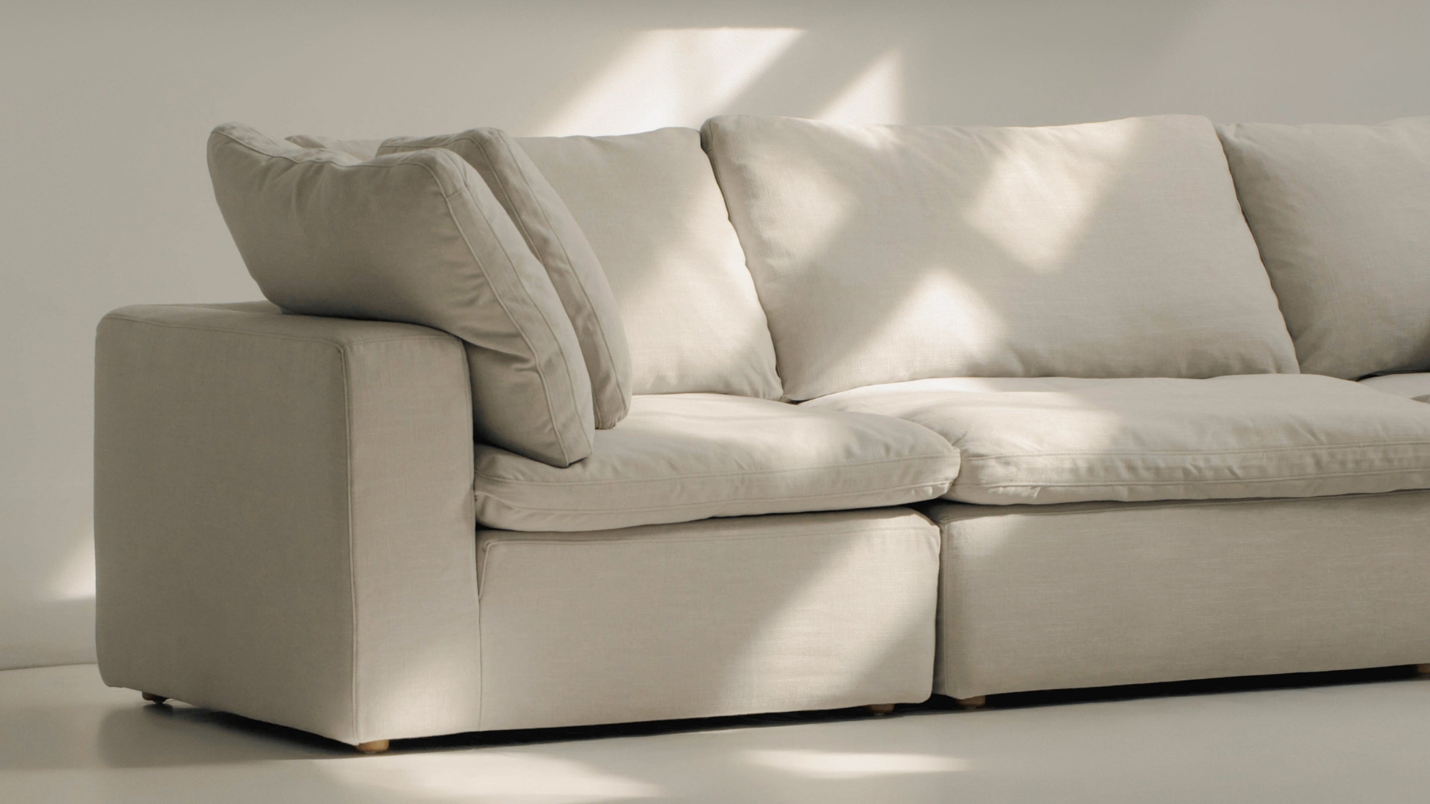 Movie Night™ 3-Piece Modular Sofa, Large, Clay - Image 4