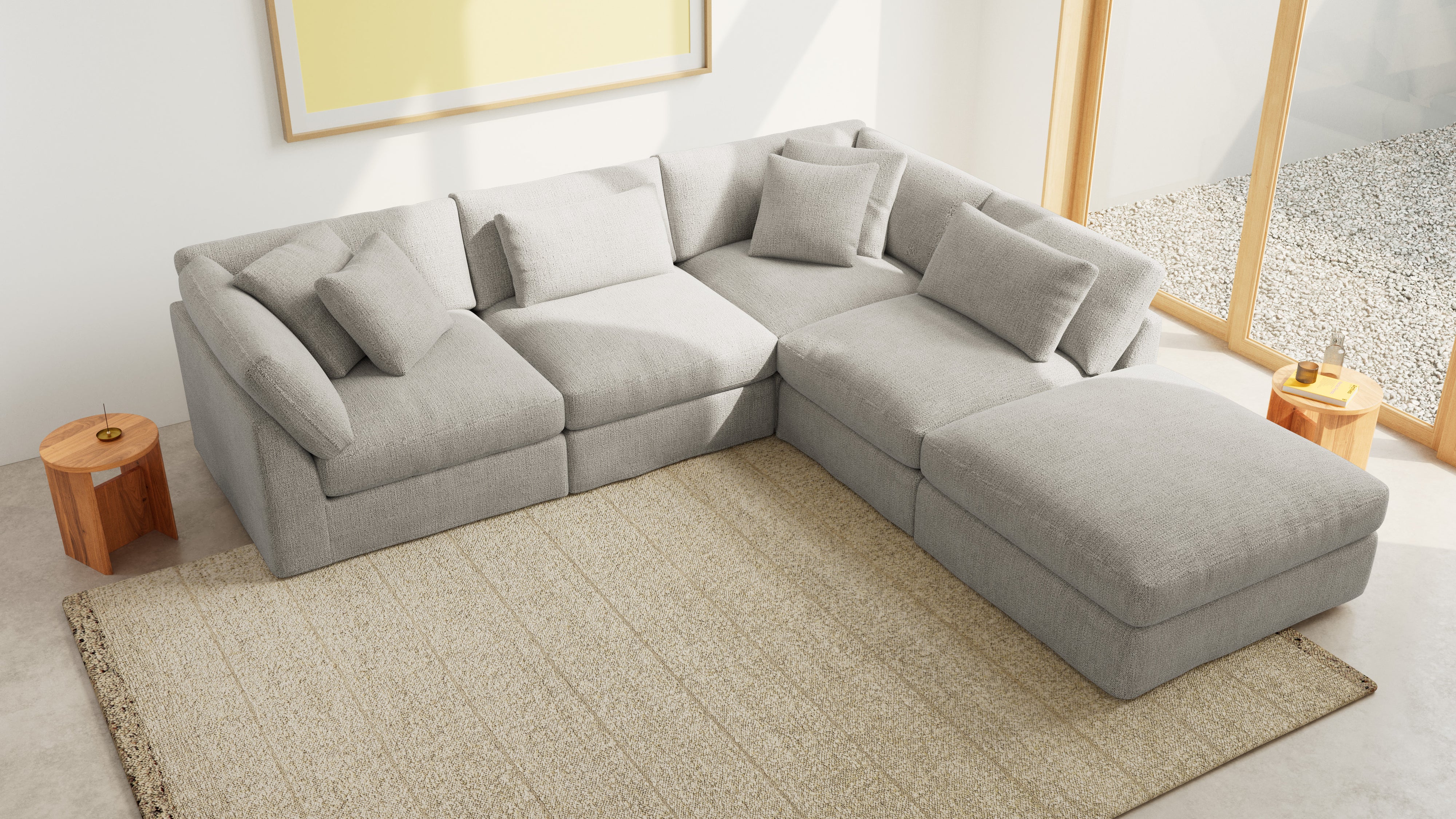 Get Together™ 5-Piece Modular Sectional, Large, Oatmeal