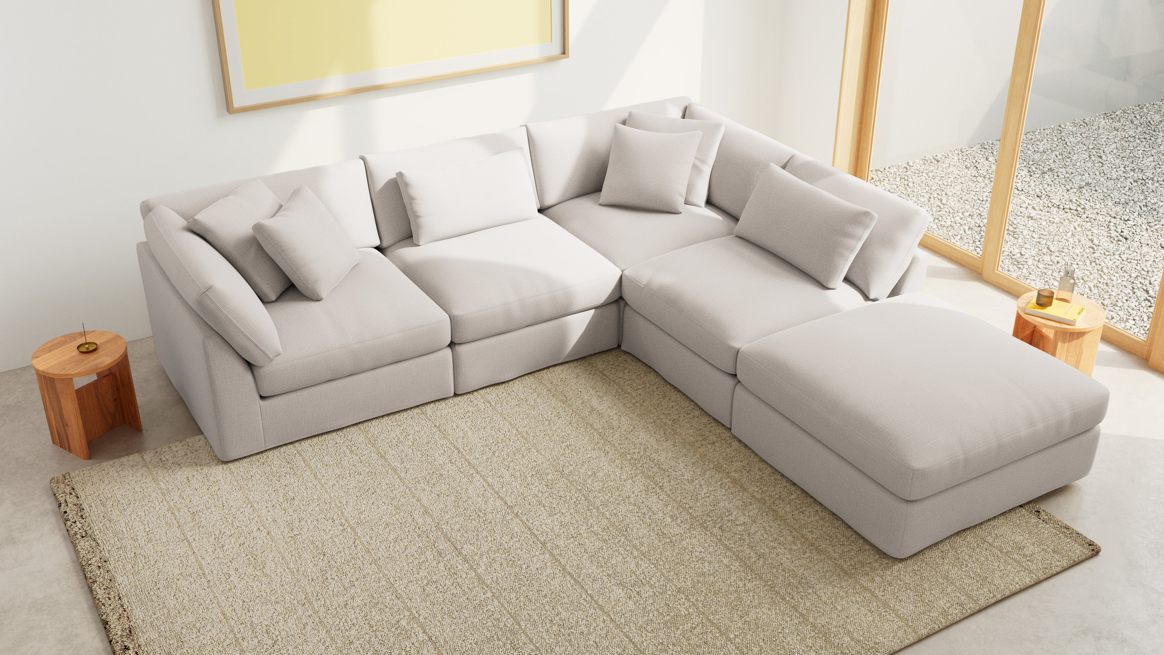 Get Together™ 5-Piece Modular Sectional, Large, Clay