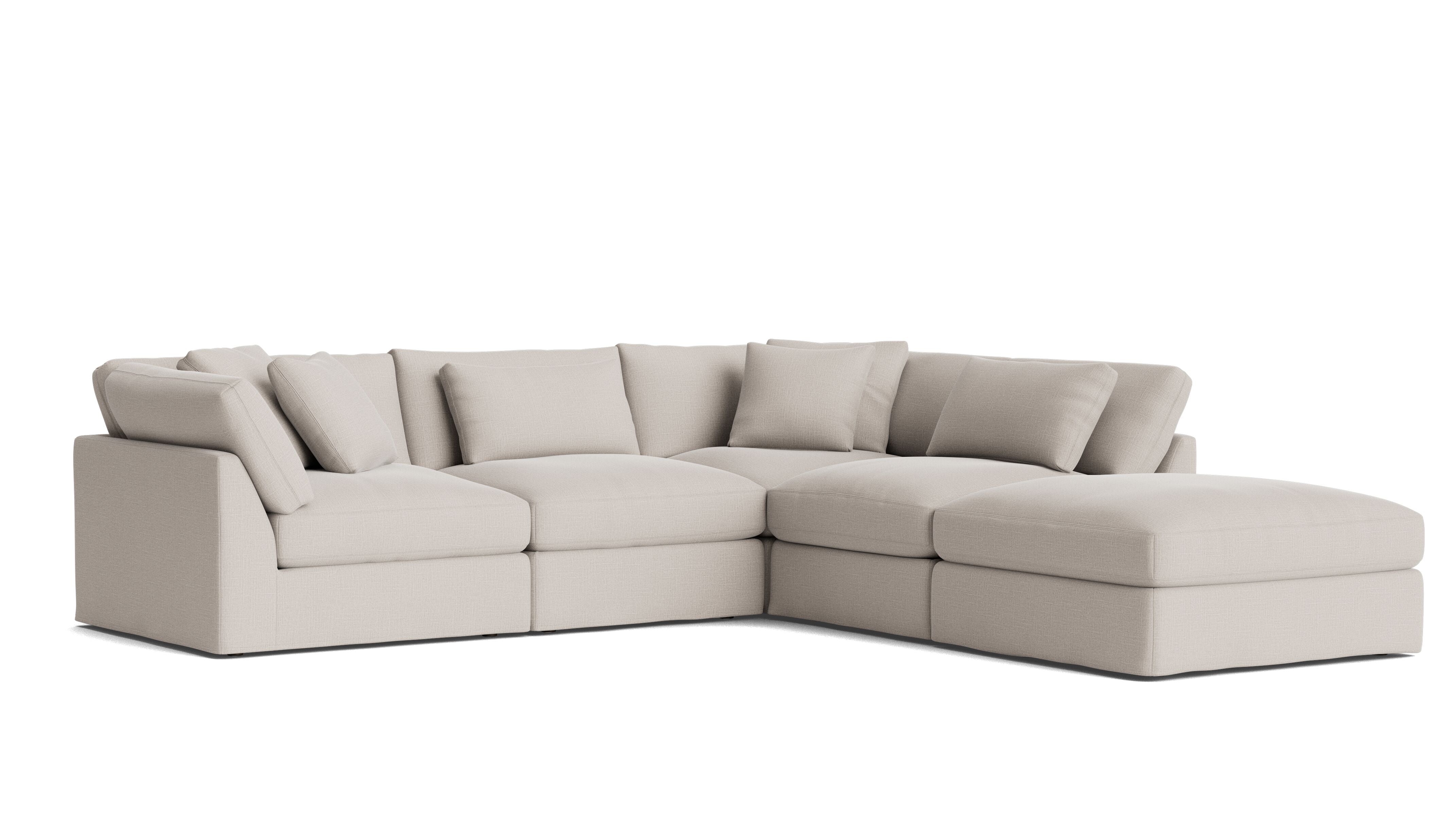 Get Together™ 5-Piece Modular Sectional, Large, Clay - Sundays Company