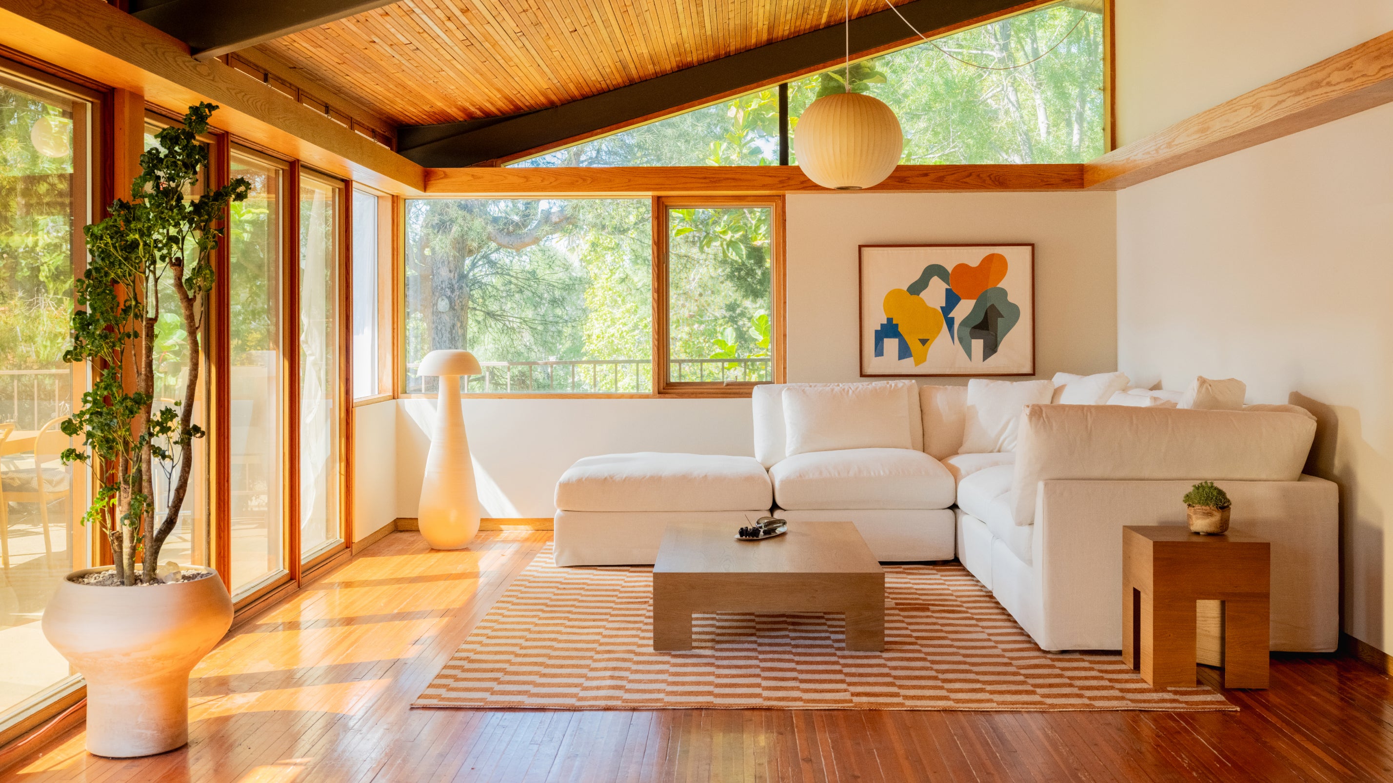 Get Together™ 5-Piece Modular Sectional, Large, Cream Linen