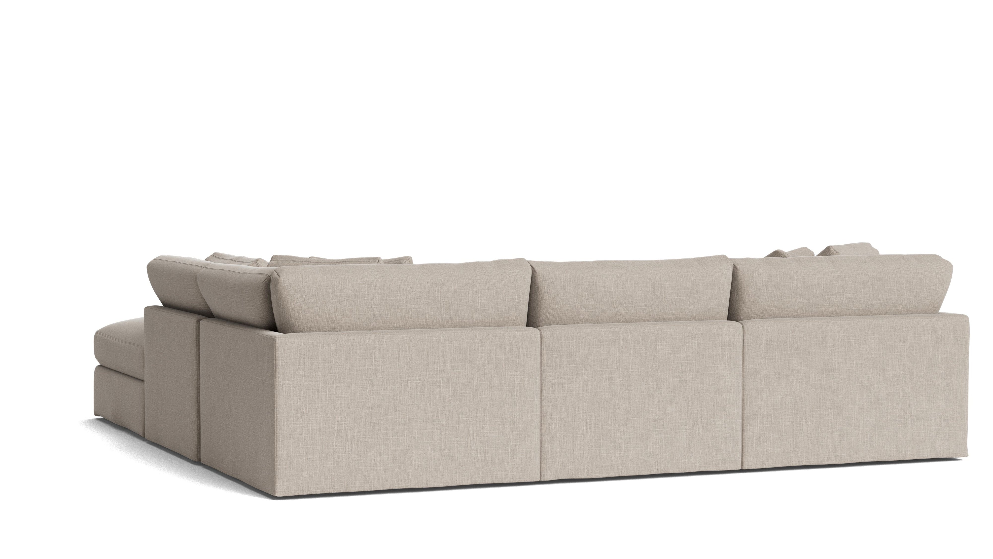 Get Together™ 5 - Piece Modular Sectional, Large, Light Pebble - Sundays CompanySEC-YJ-028-029
