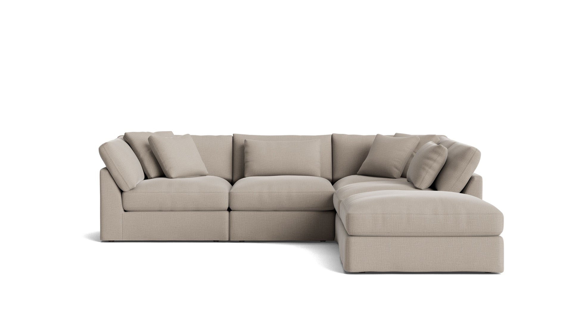Get Together™ 5-Piece Modular Sectional, Large, Light Pebble_image