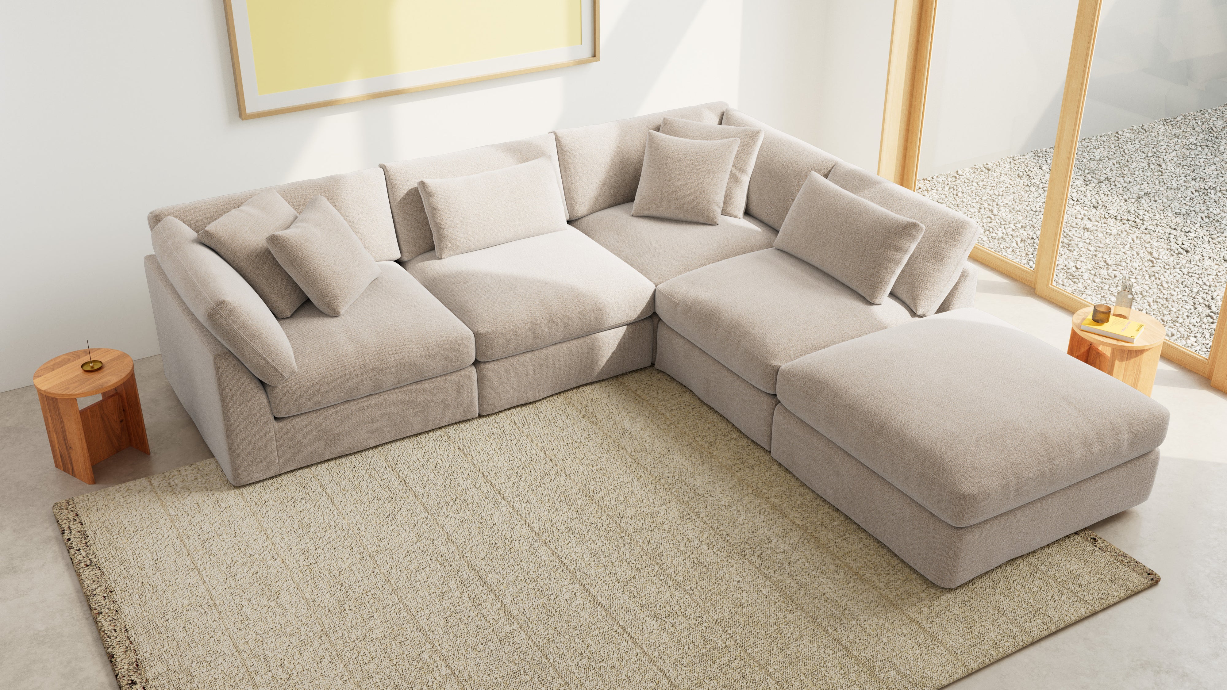 Get Together™ 5-Piece Modular Sectional, Large, Champagne