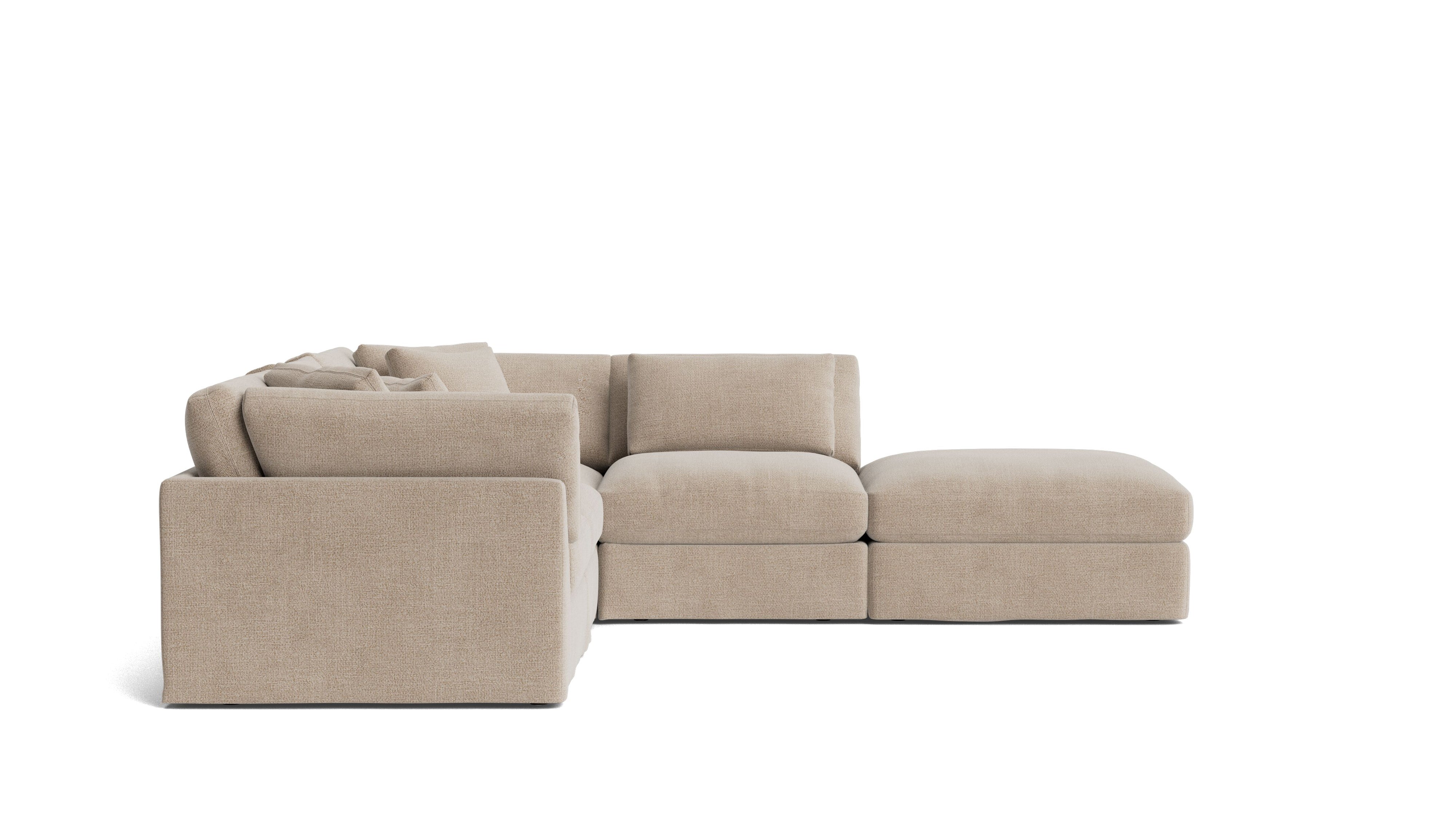 Get Together™ 5 - Piece Modular Sectional, Large, Champagne - Sundays CompanySEC-YJ-028-041