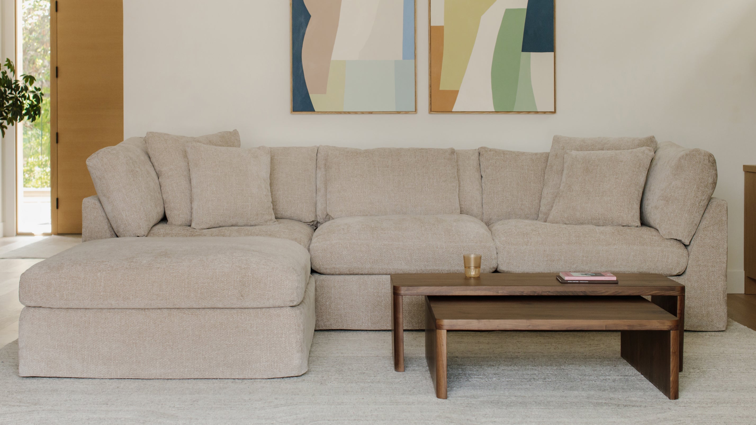 Get Together™ 5-Piece Modular Sectional, Large, Champagne
