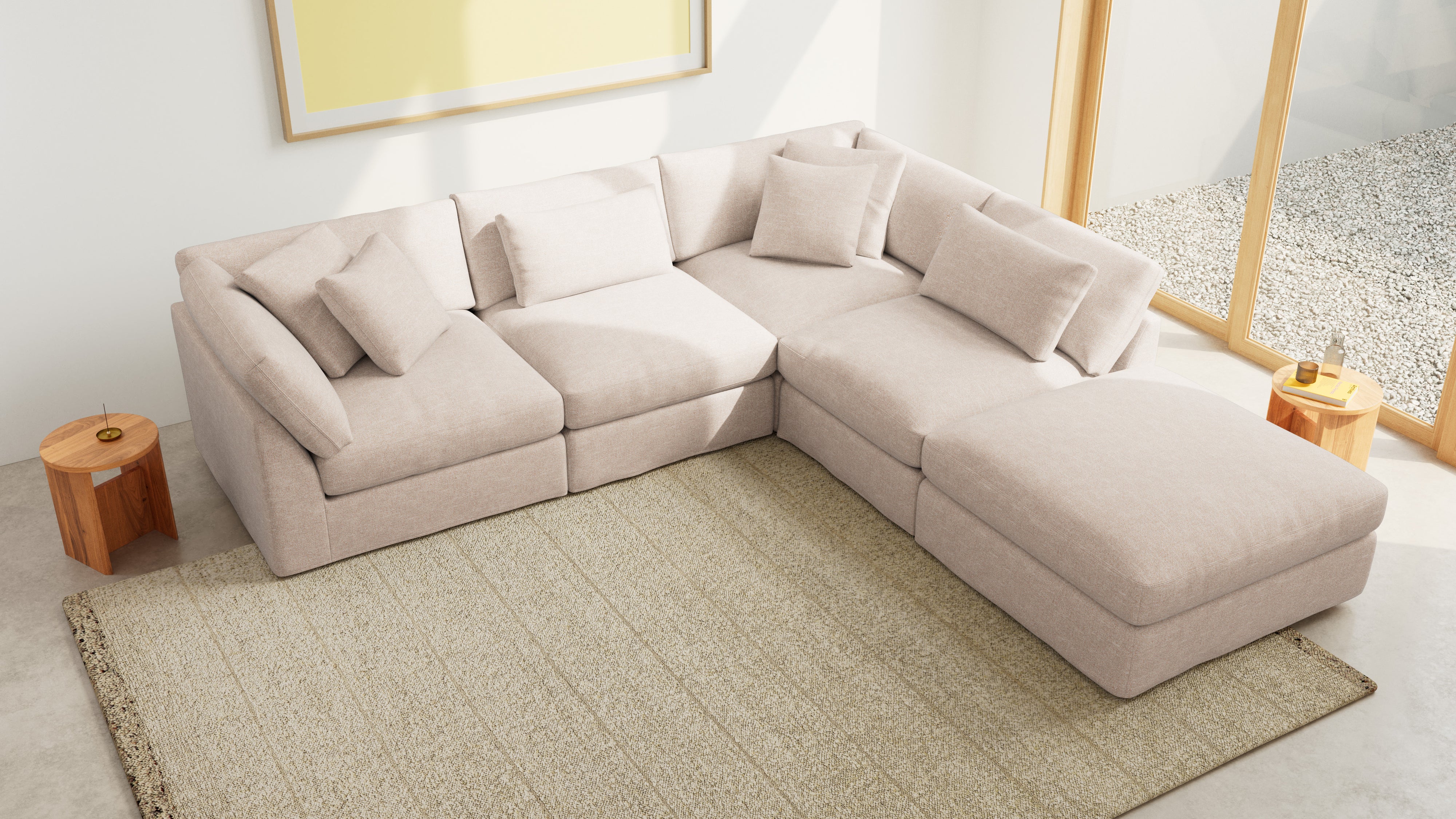 Get Together™ 5-Piece Modular Sectional, Large, Sunbeam