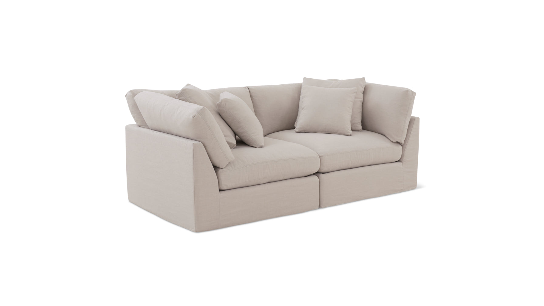 Get Together™ 2 Piece Modular Sofa, Large, Clay - Image 3