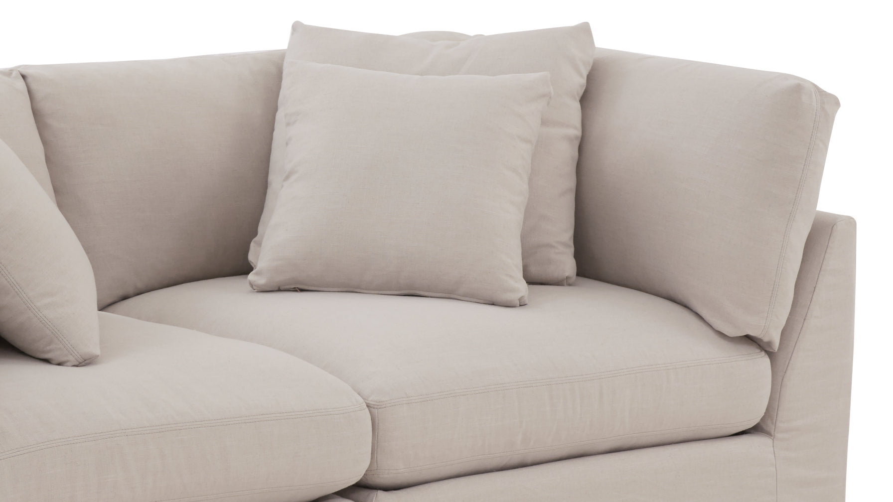 Get Together™ 2 Piece Modular Sofa, Large, Clay - Image 10