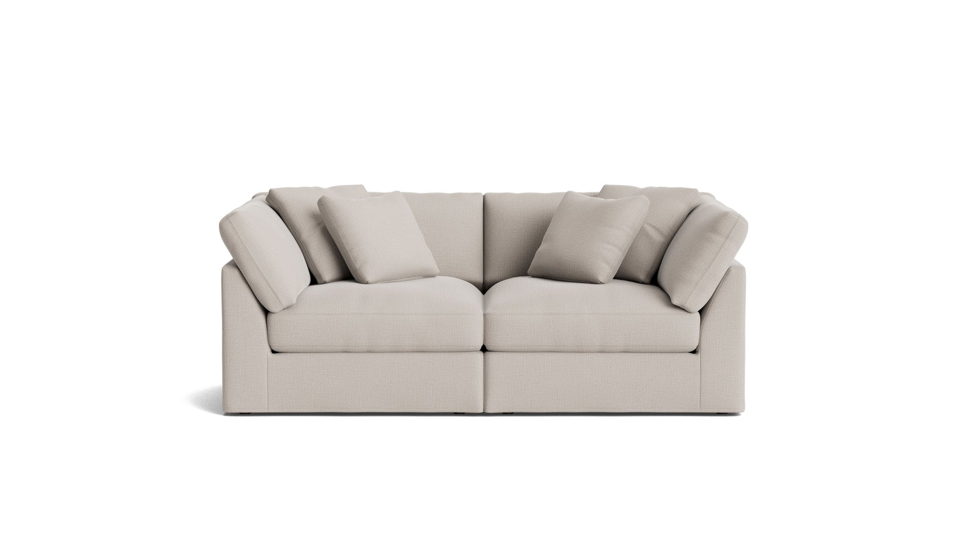 Get Together™ 2 Piece Modular Sofa, Large, Clay_image