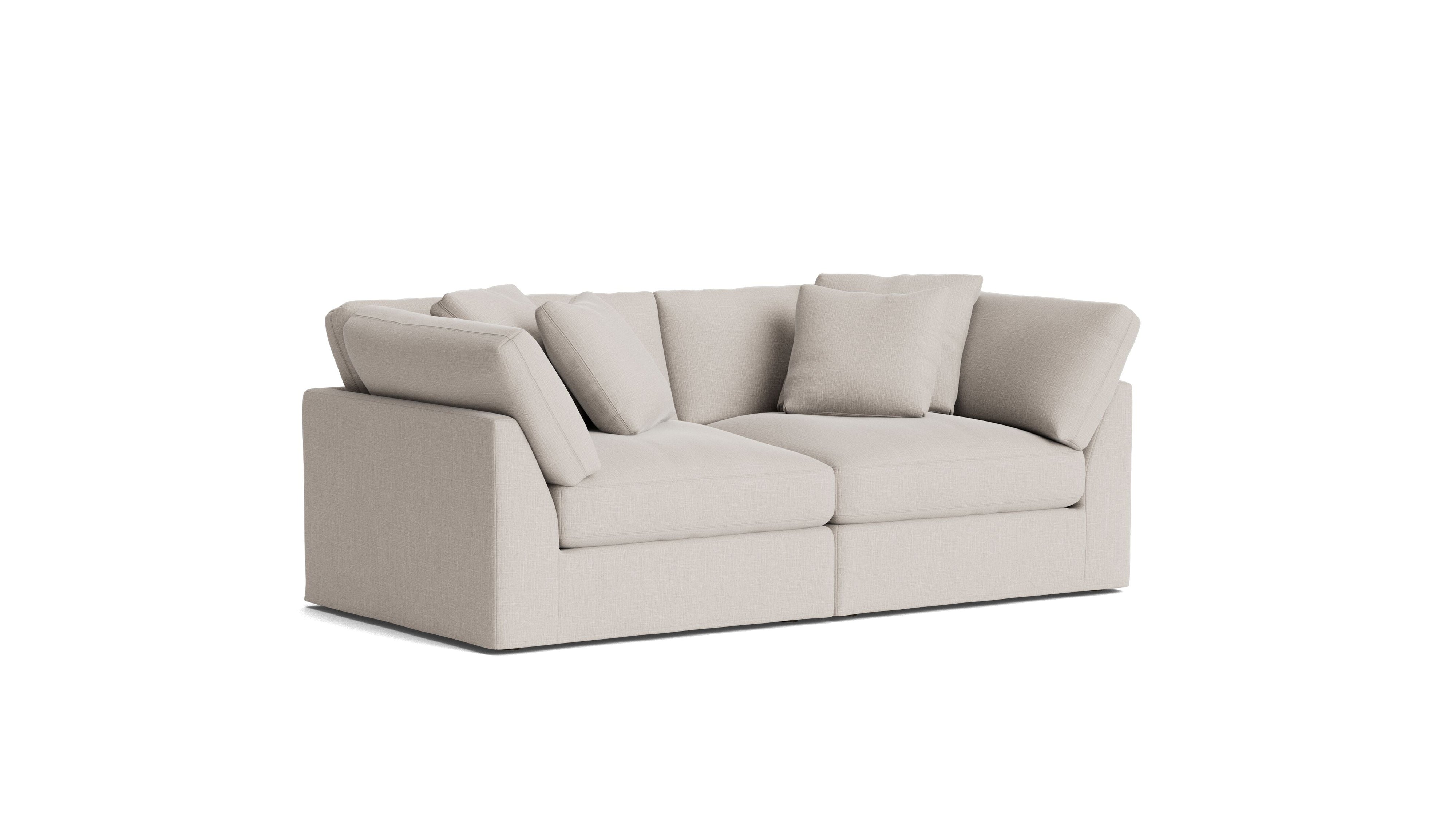 Get Together™ 2 Piece Modular Sofa, Large, Clay