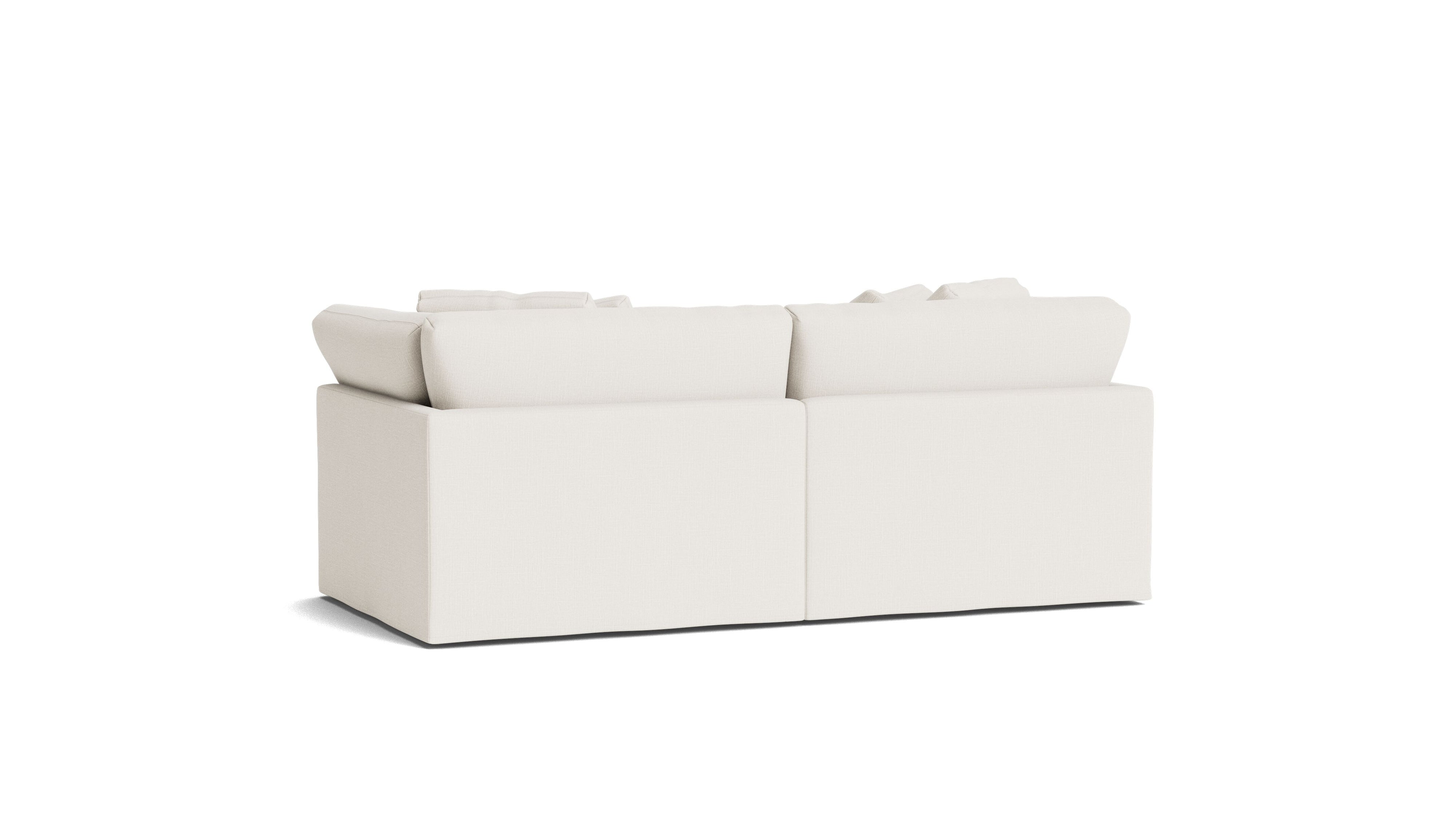 Get Together™ 2 - Piece Modular Sofa, Large, Cream Linen - Sundays CompanySEC-YJ-029-018