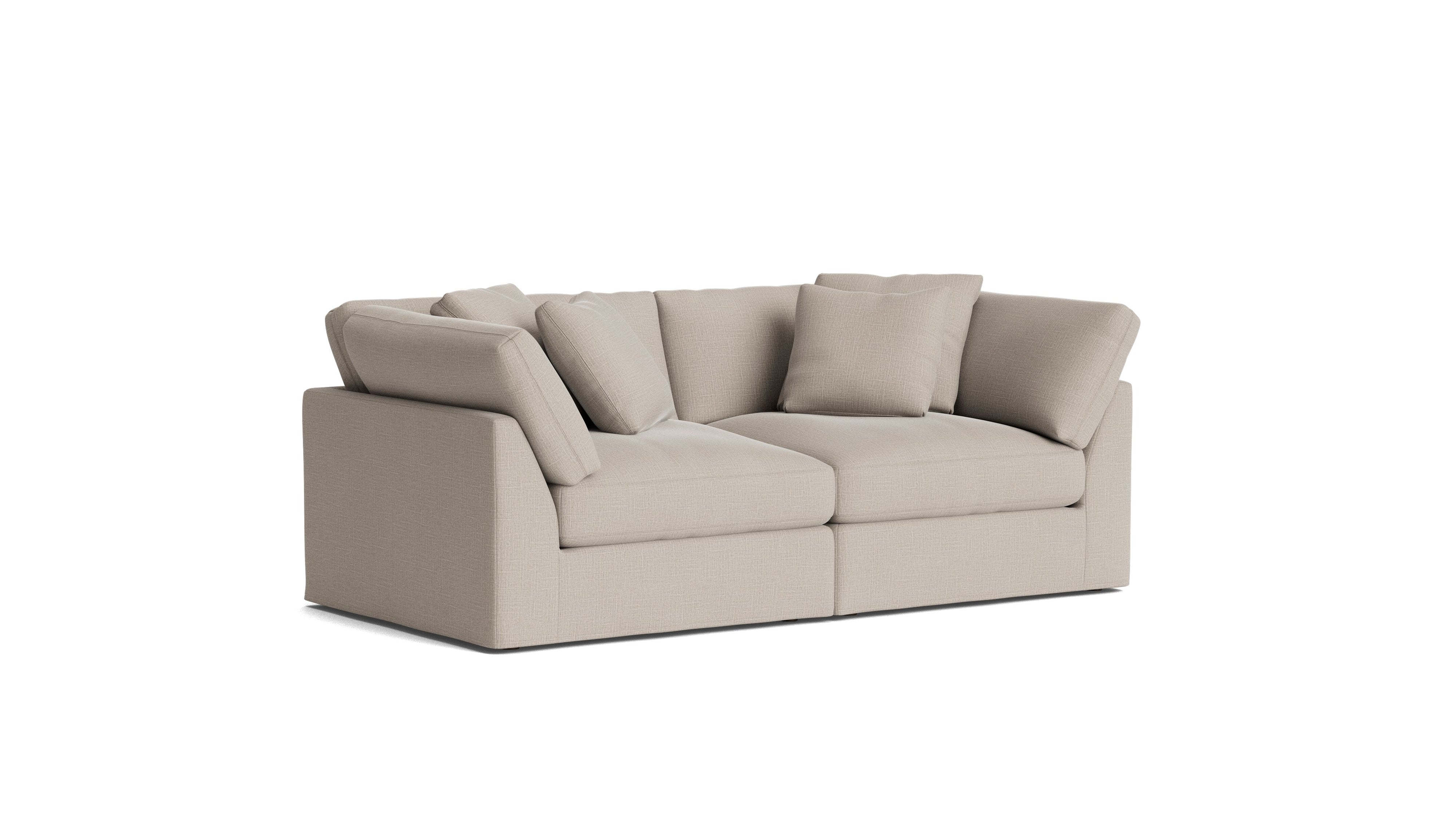 Get Together™ 2 - Piece Modular Sofa, Large, Light Pebble - Sundays CompanySEC-YJ-029-029