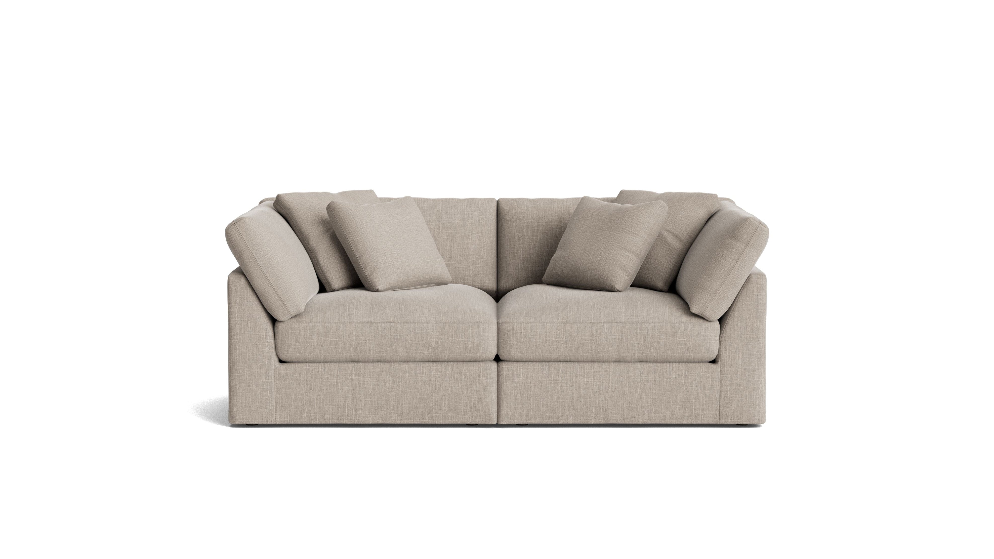 Get Together™ 2-Piece Modular Sofa, Large, Light Pebble