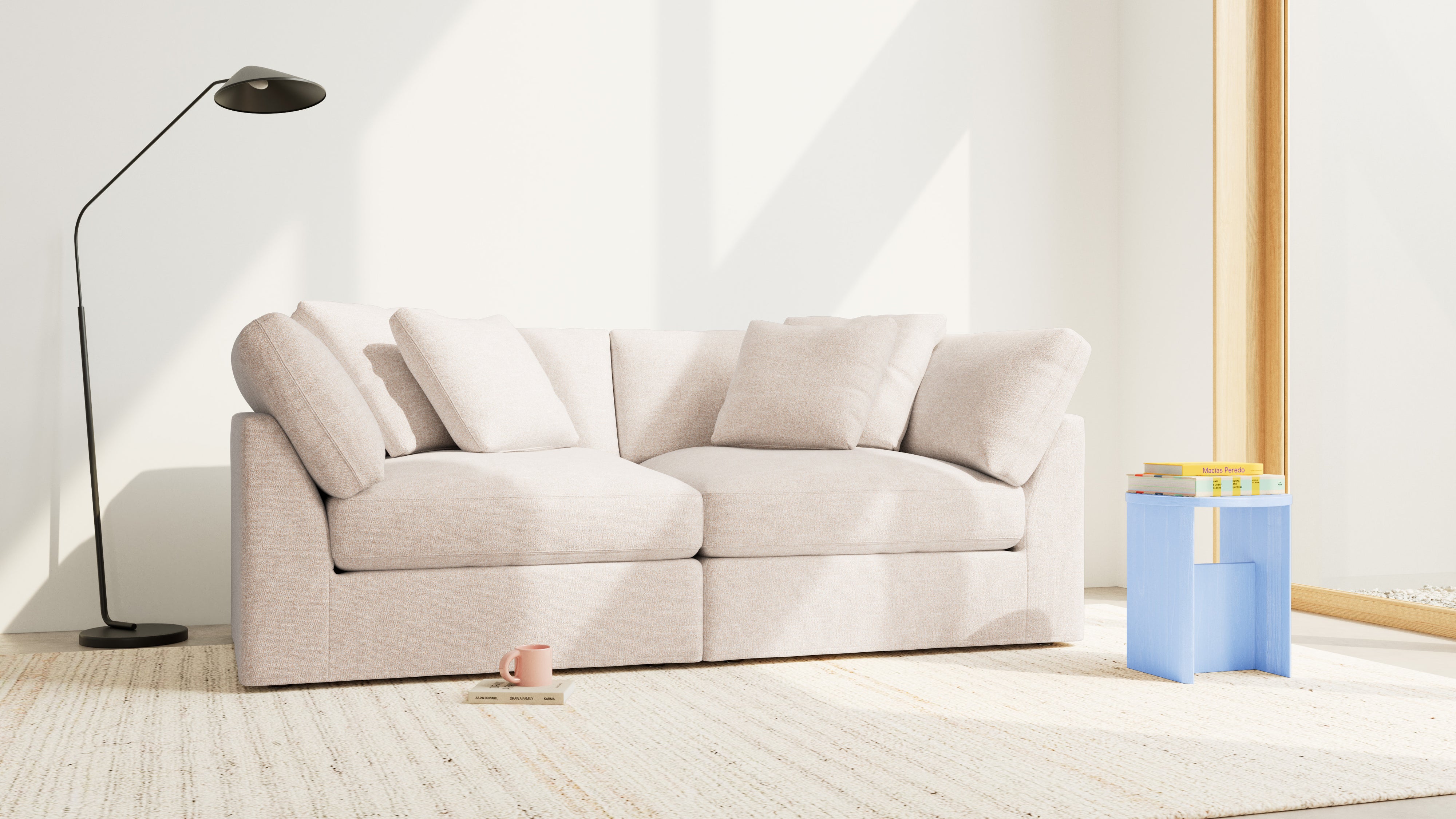 Get Together™ 2-Piece Modular Sofa, Large, Sunbeam