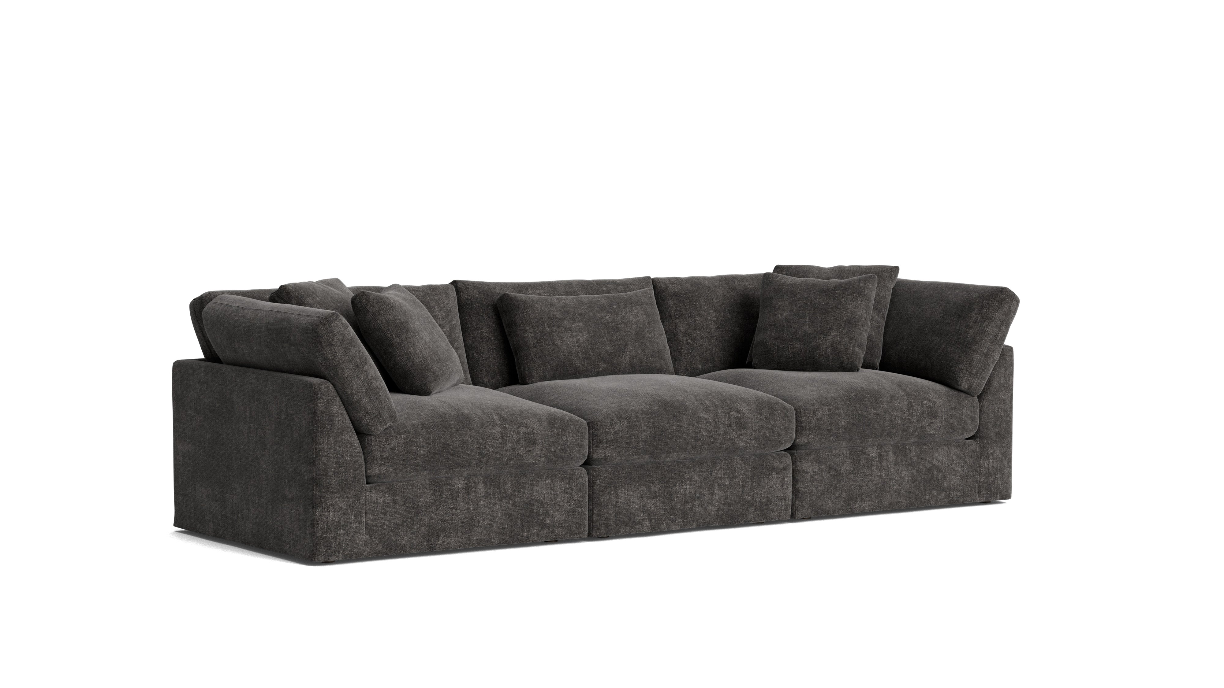 Get Together™ 3 - Piece Modular Sofa, Large, Truffle - Sundays CompanySEC-YJ-030-003