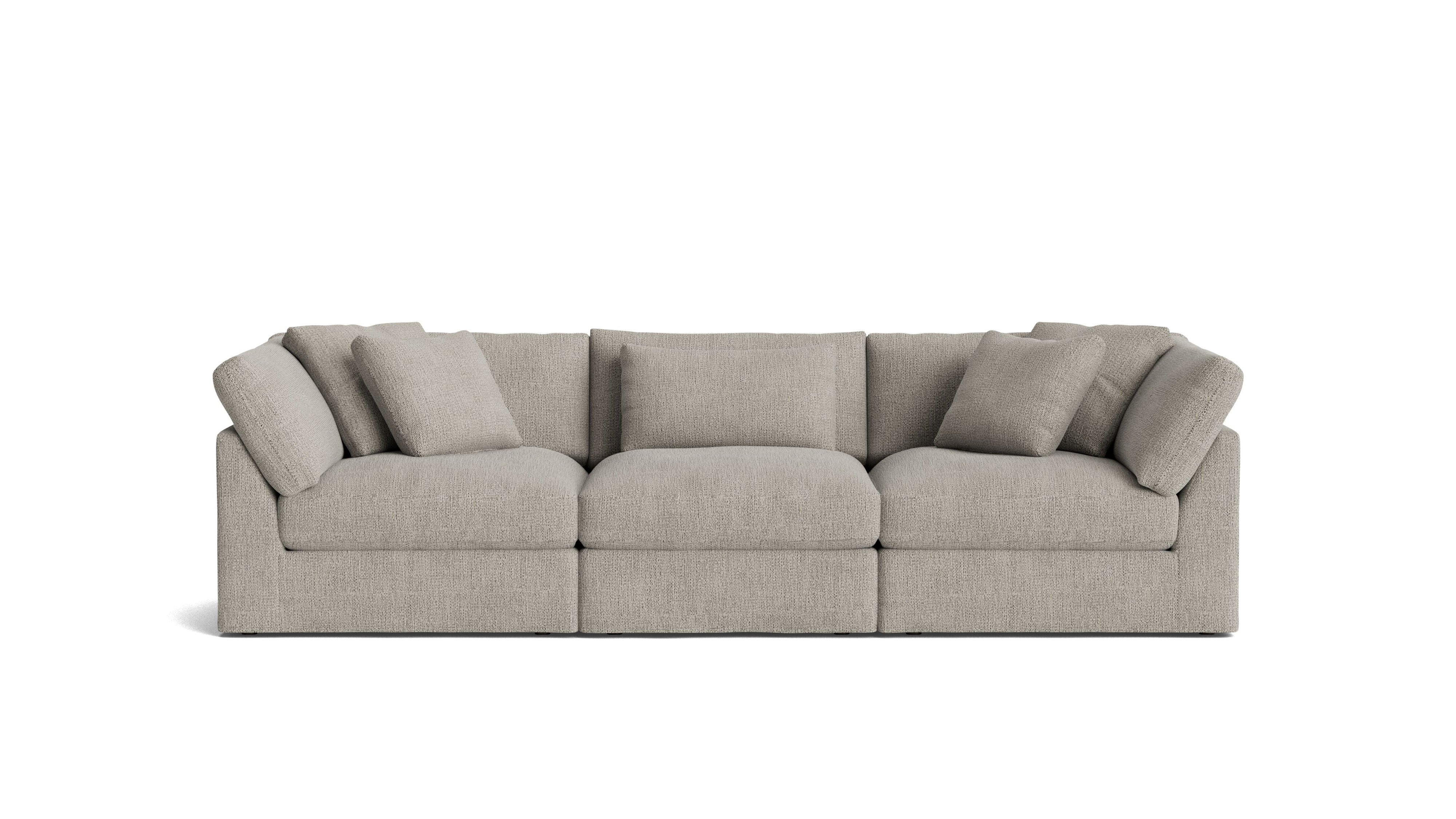 Get Together™ 3 - Piece Modular Sofa, Large, Oatmeal - Sundays CompanySEC-YJ-030-007