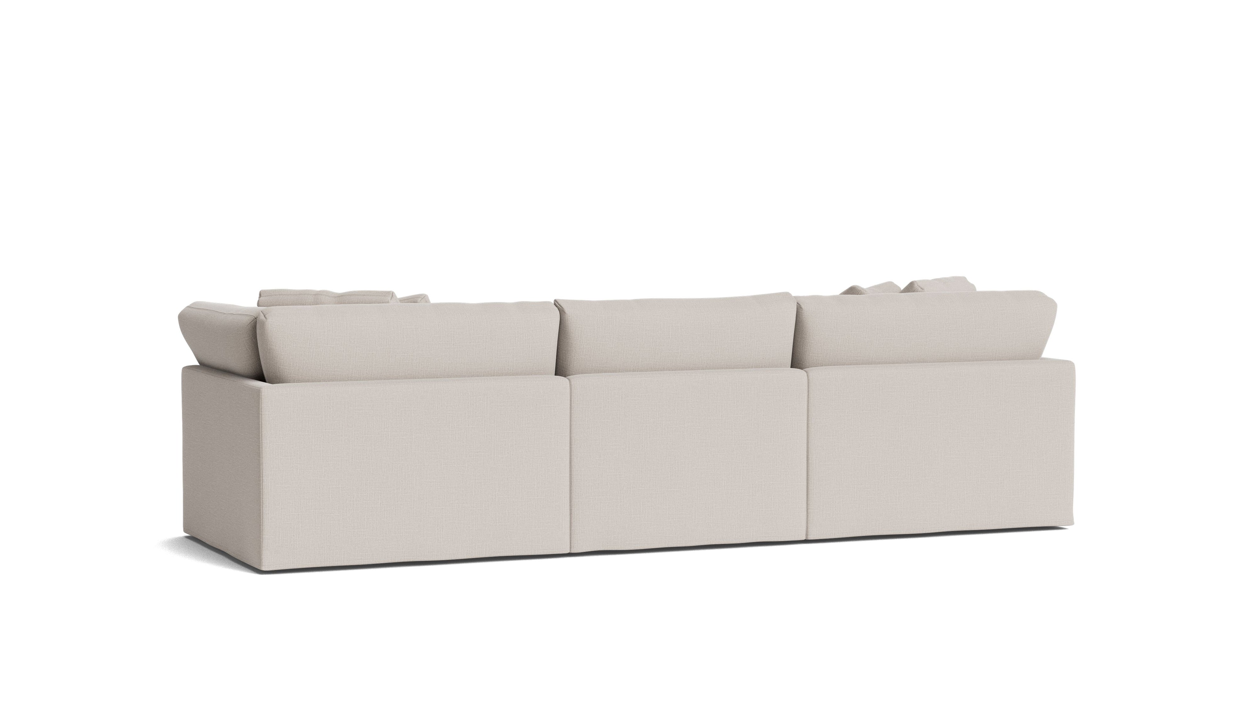 Get Together™ 3 - Piece Modular Sofa, Large, Clay - Sundays CompanySEC-YJ-030-015