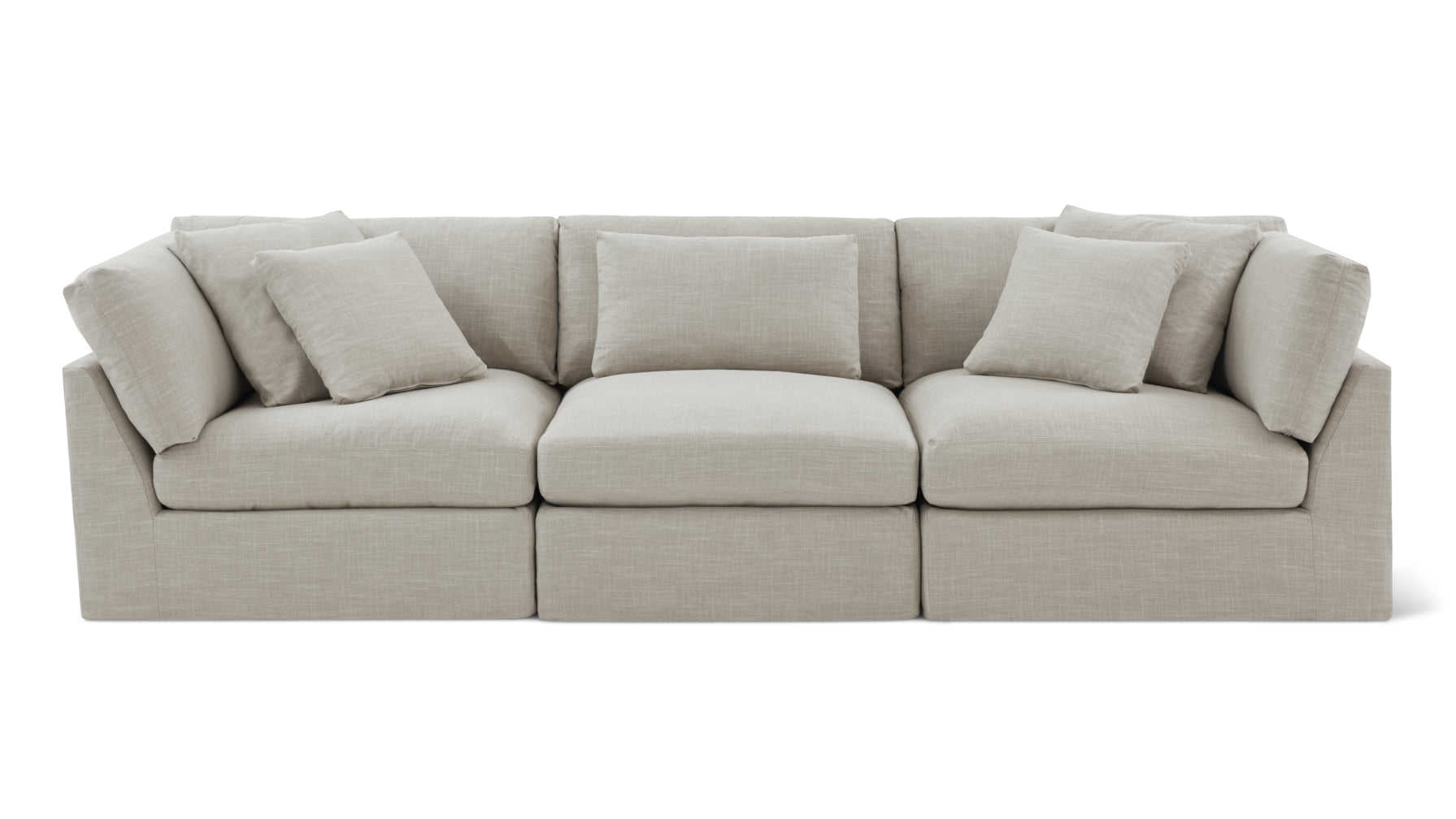Get Together™ 3-Piece Modular Sofa, Large, Light Pebble - Image 1
