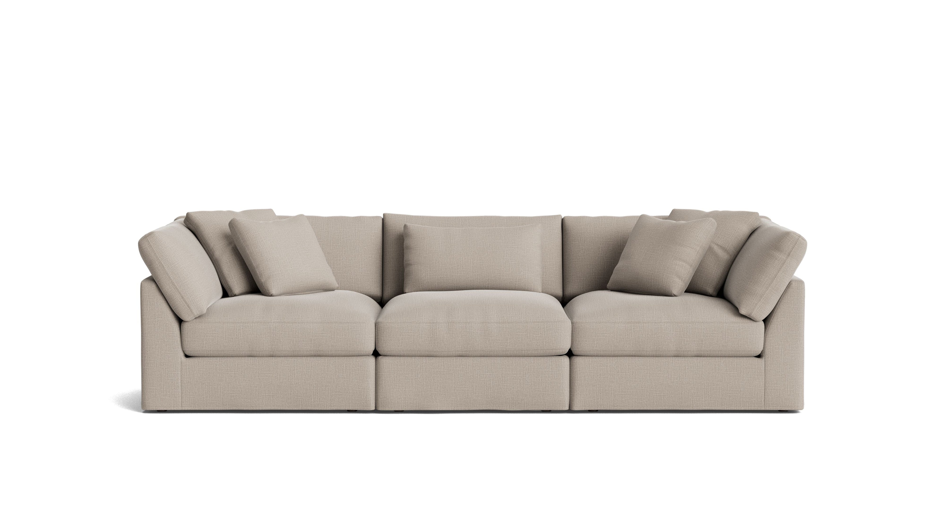 Get Together™ 3-Piece Modular Sofa, Large, Light Pebble