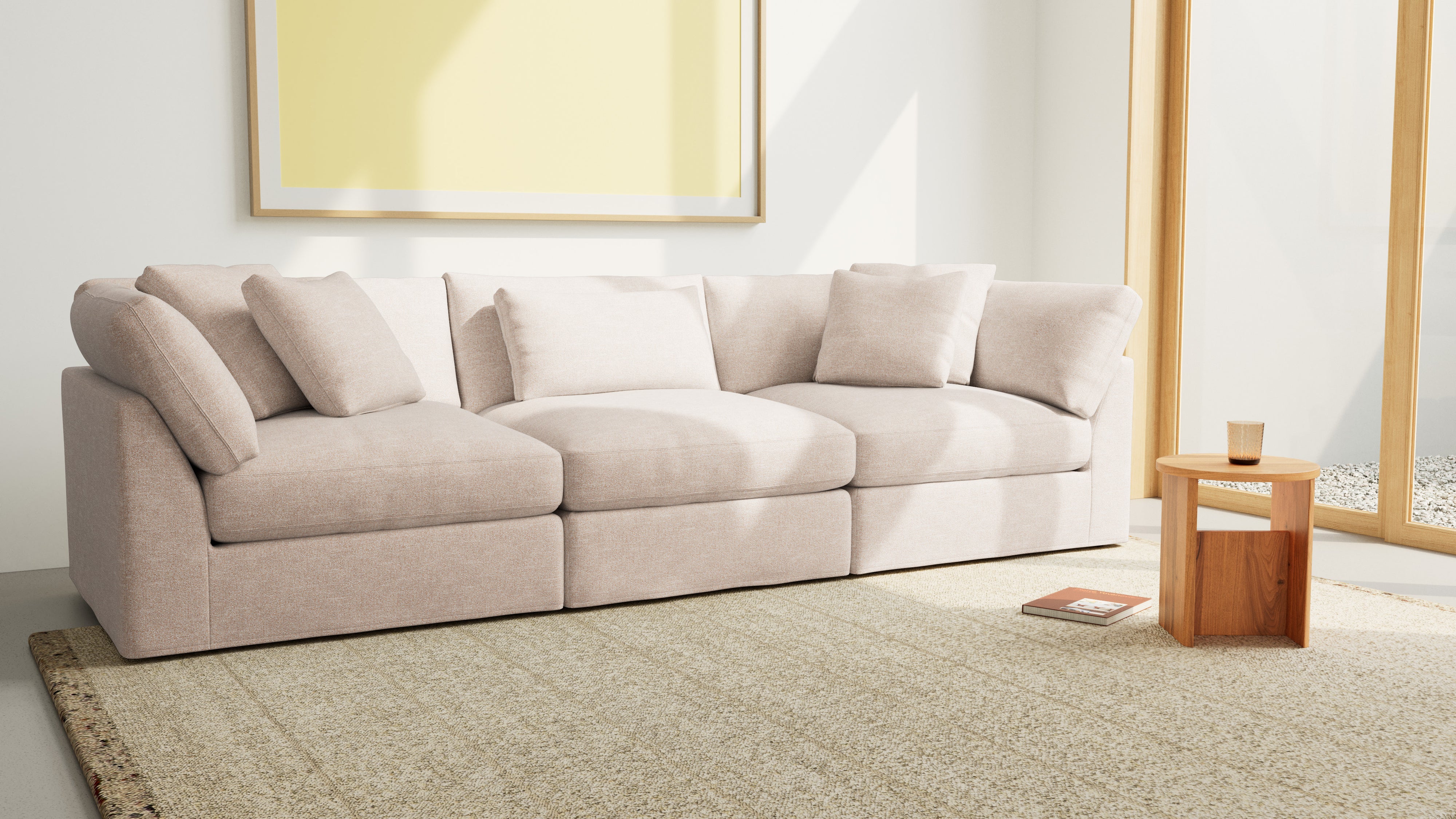 Get Together™ 3-Piece Modular Sofa, Large, Sunbeam