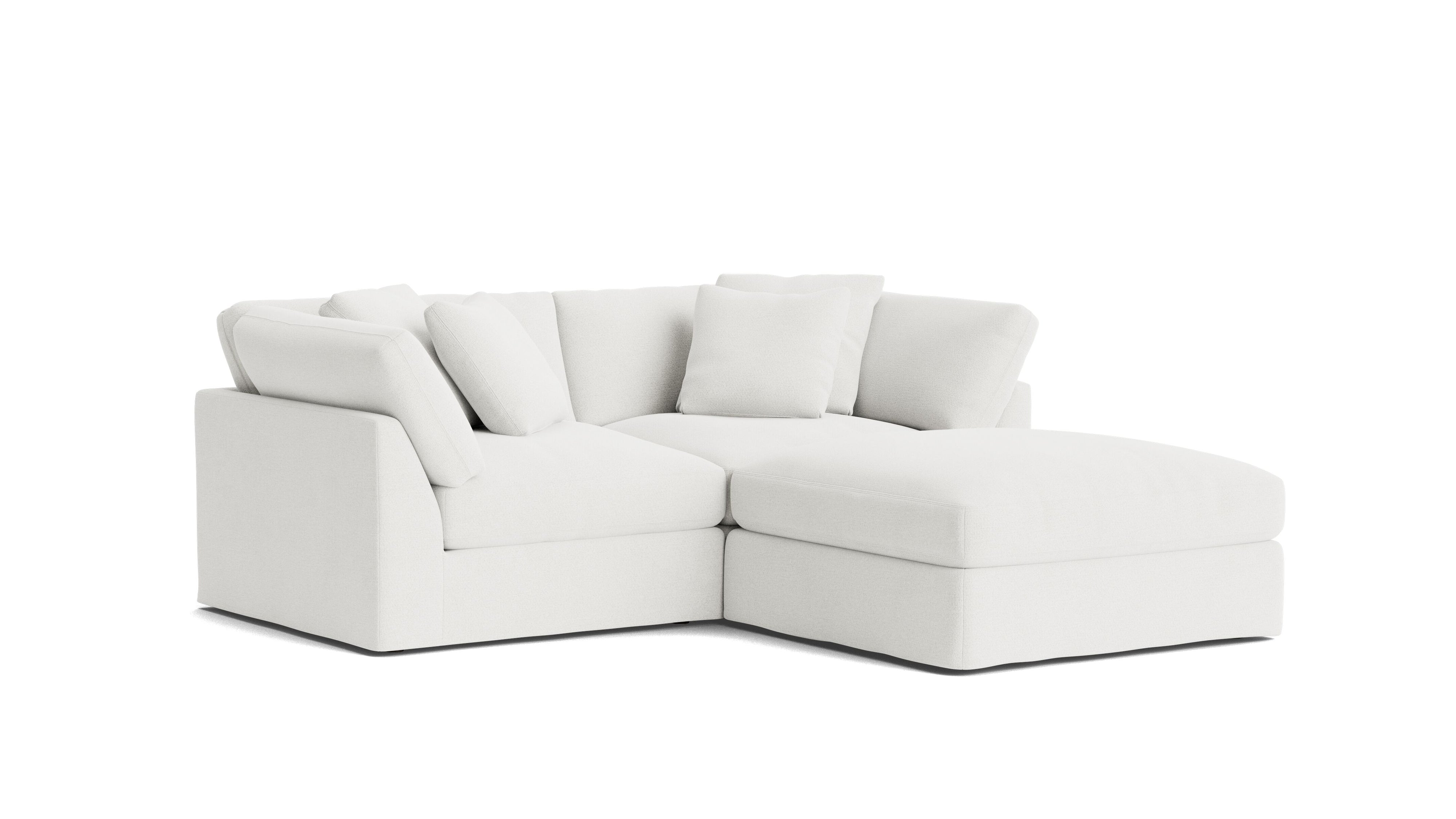 Get Together™ 3 - Piece Modular Sectional, Large, Sea Salt - Sundays CompanySEC-YJ-031-002