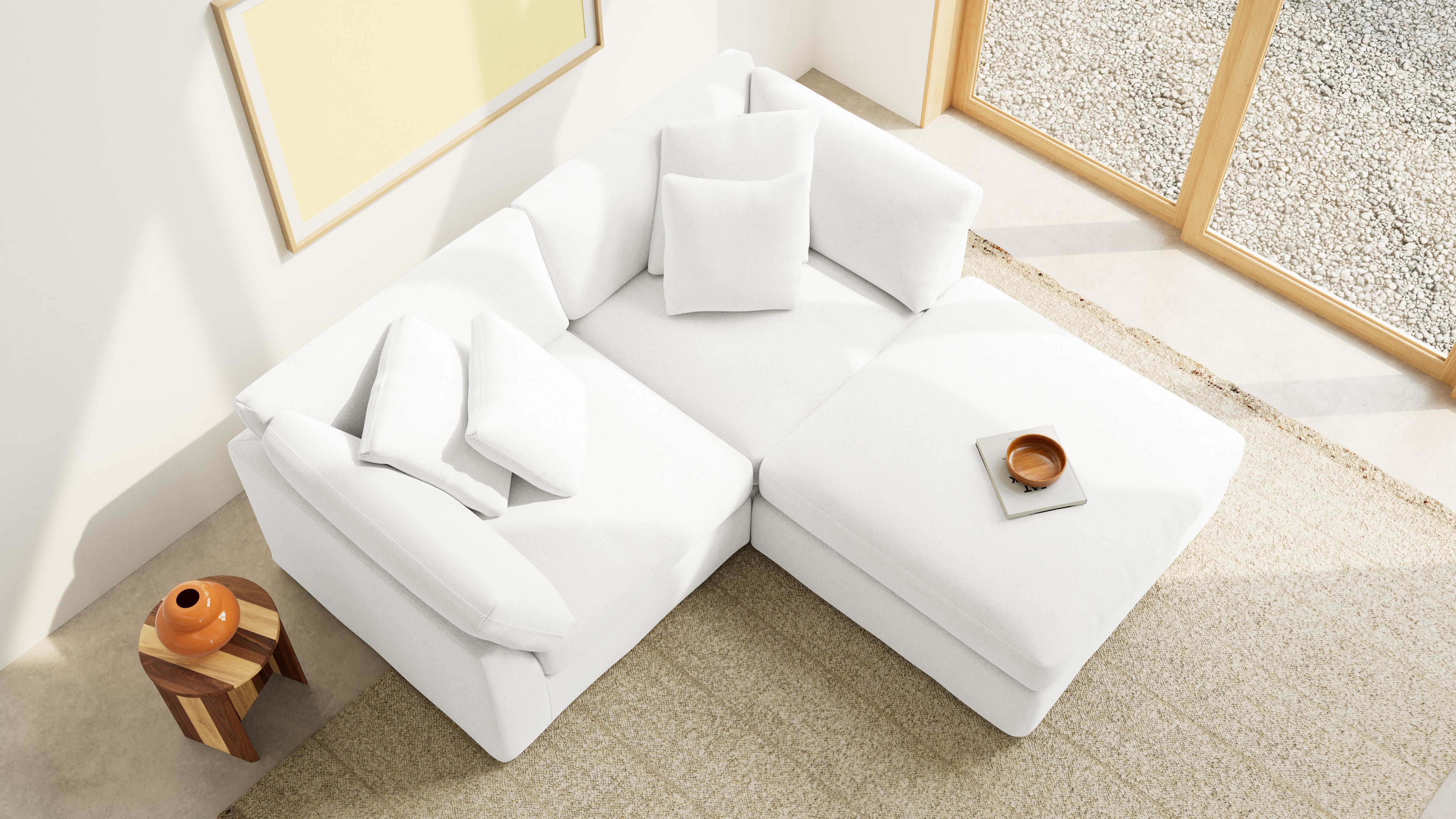 Get Together™ 3-Piece Modular Sectional, Large, Sea Salt