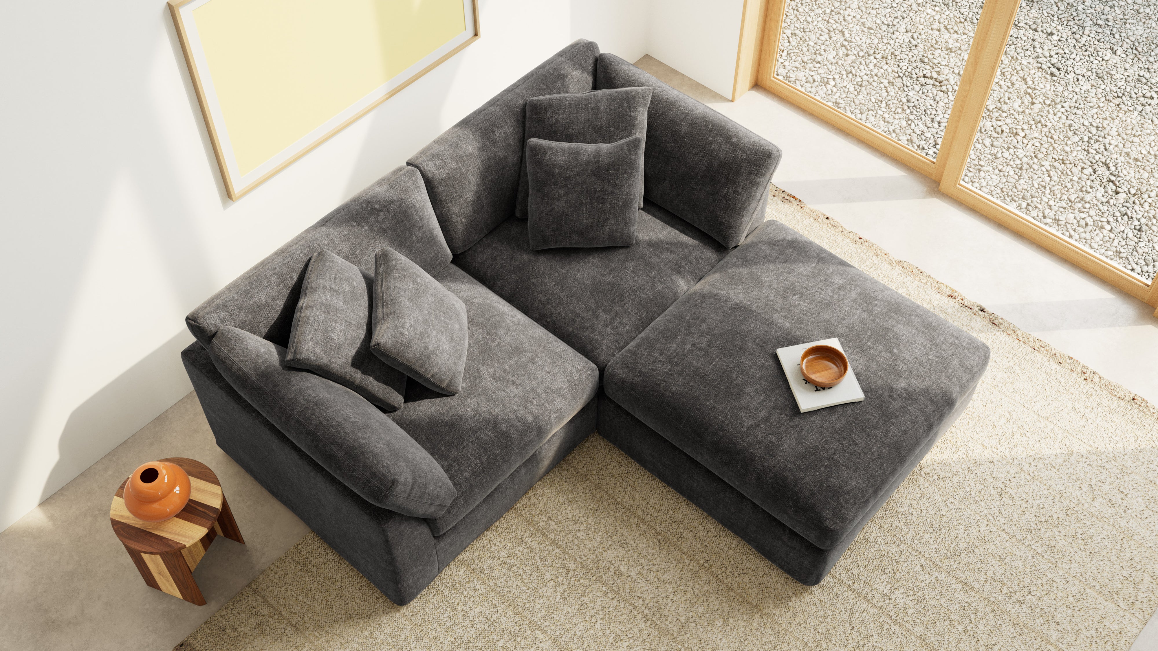 Get Together™ 3-Piece Modular Sectional, Large, Truffle