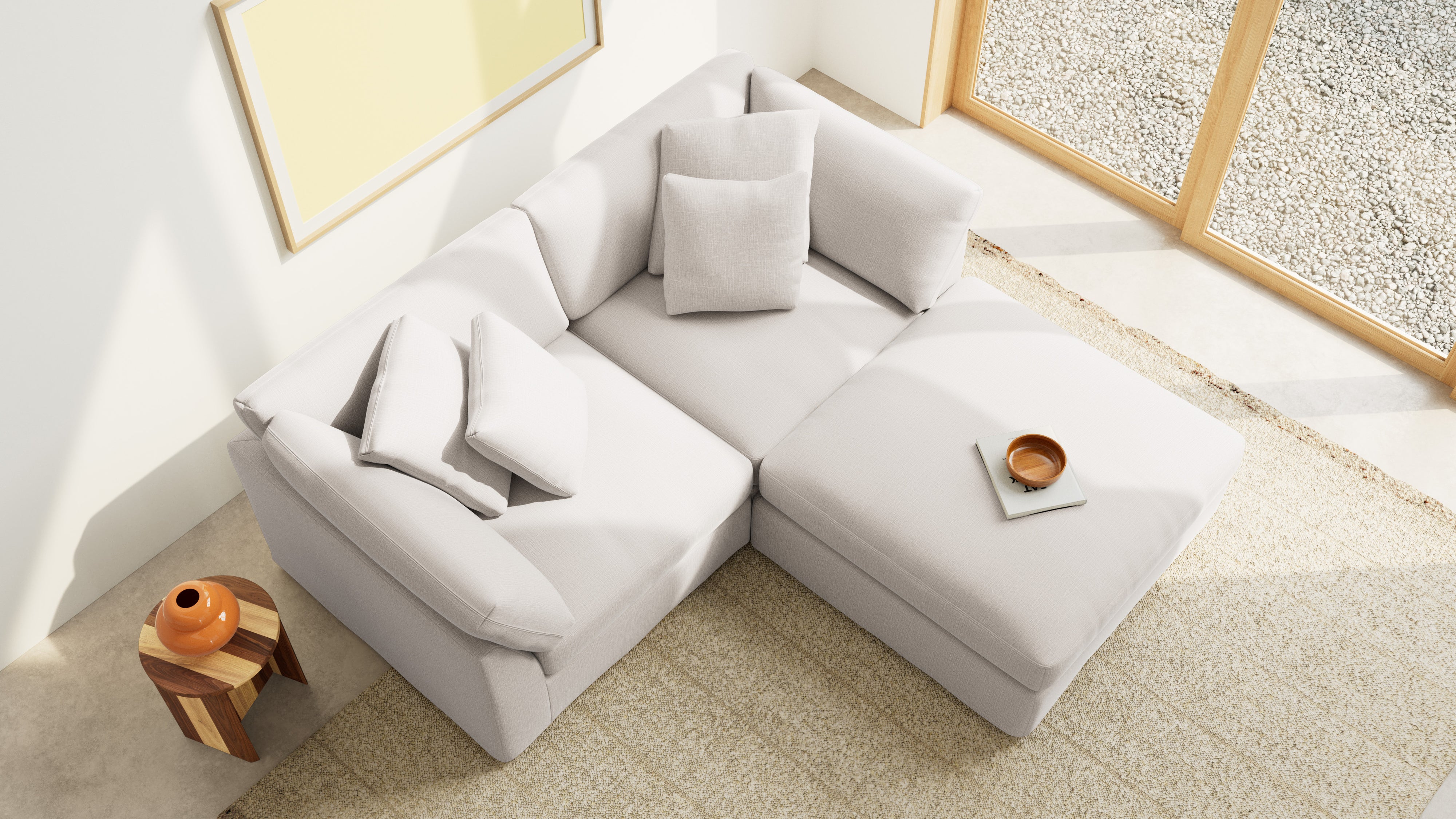 Get Together™ 3-Piece Modular Sectional, Large, Clay