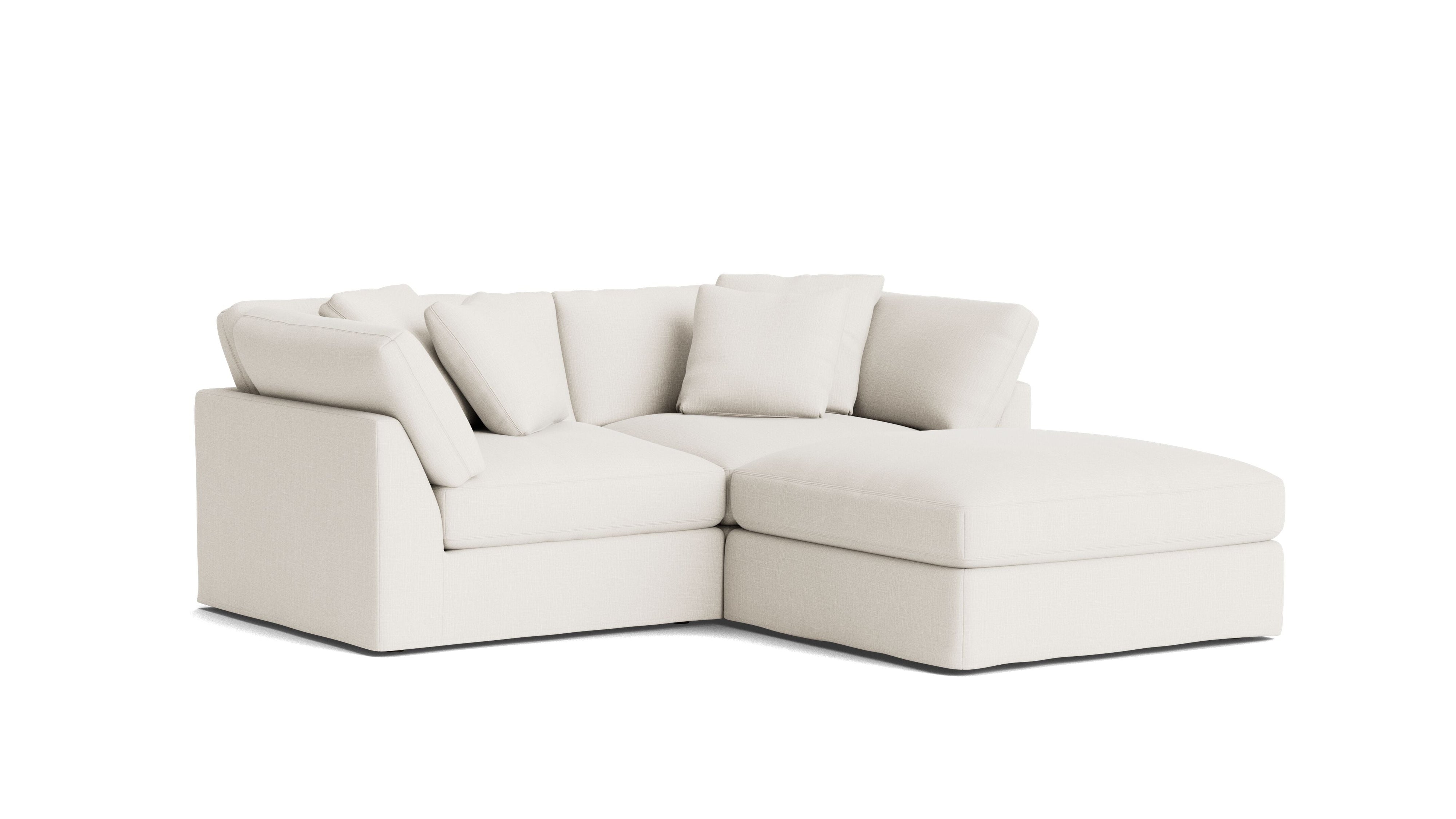 Get Together™ 3-Piece Modular Sectional, Large, Cream Linen