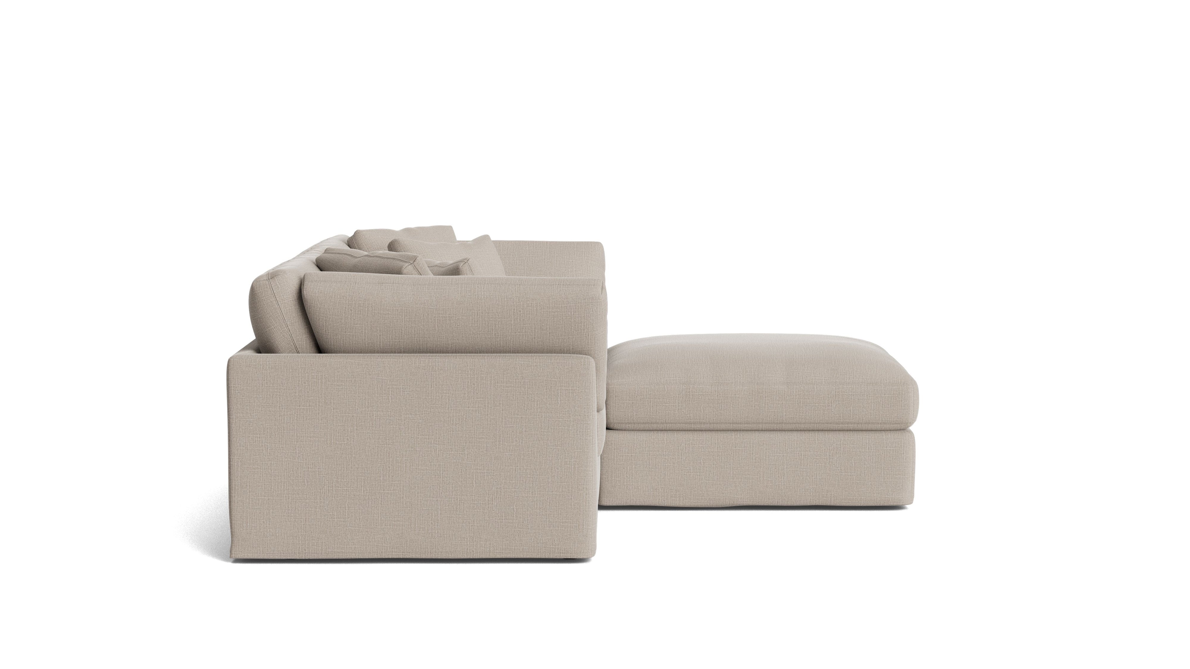 Get Together™ 3 - Piece Modular Sectional, Large, Light Pebble - Sundays CompanySEC-YJ-031-029