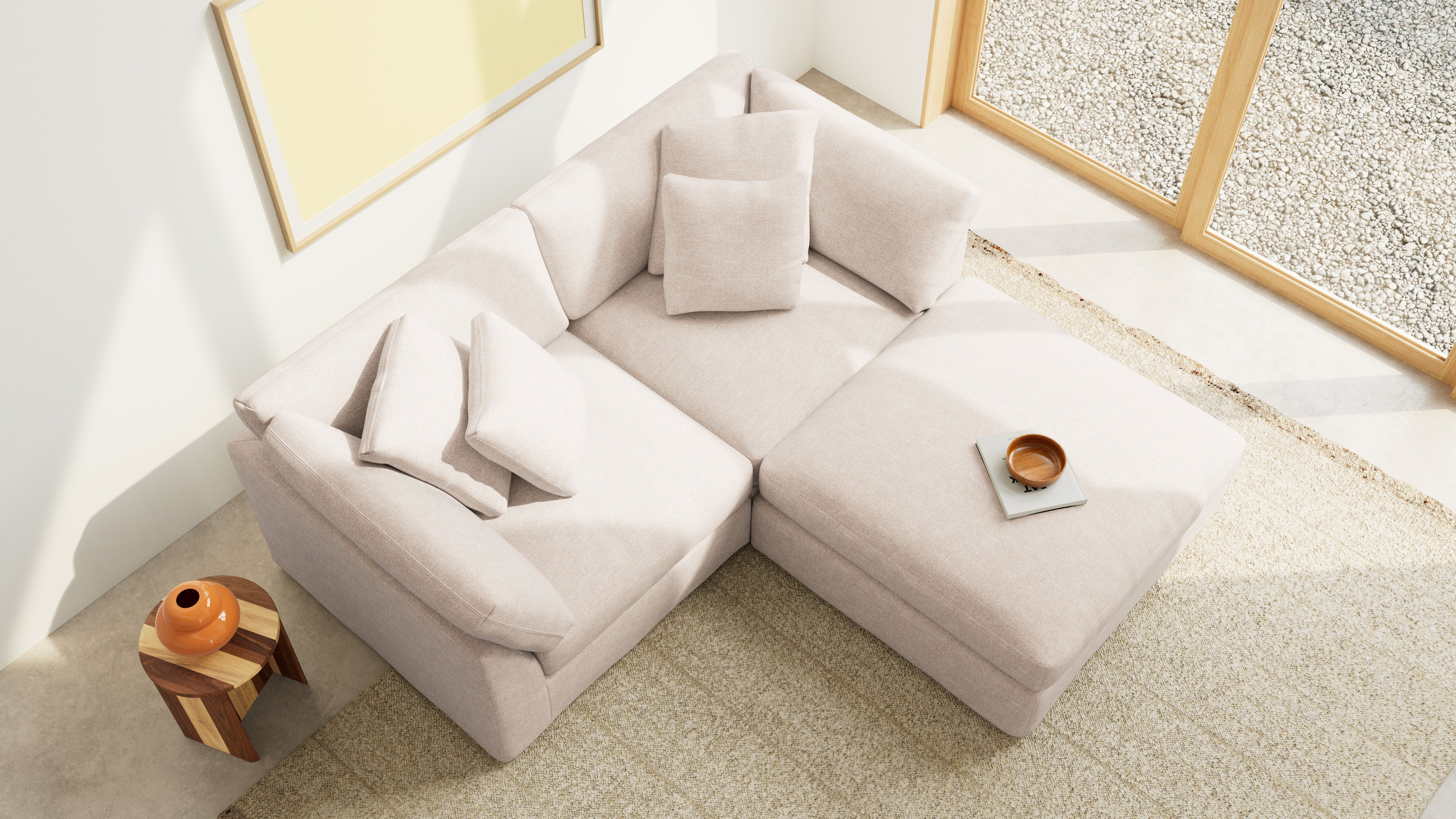 Get Together™ 3-Piece Modular Sectional, Large, Sunbeam