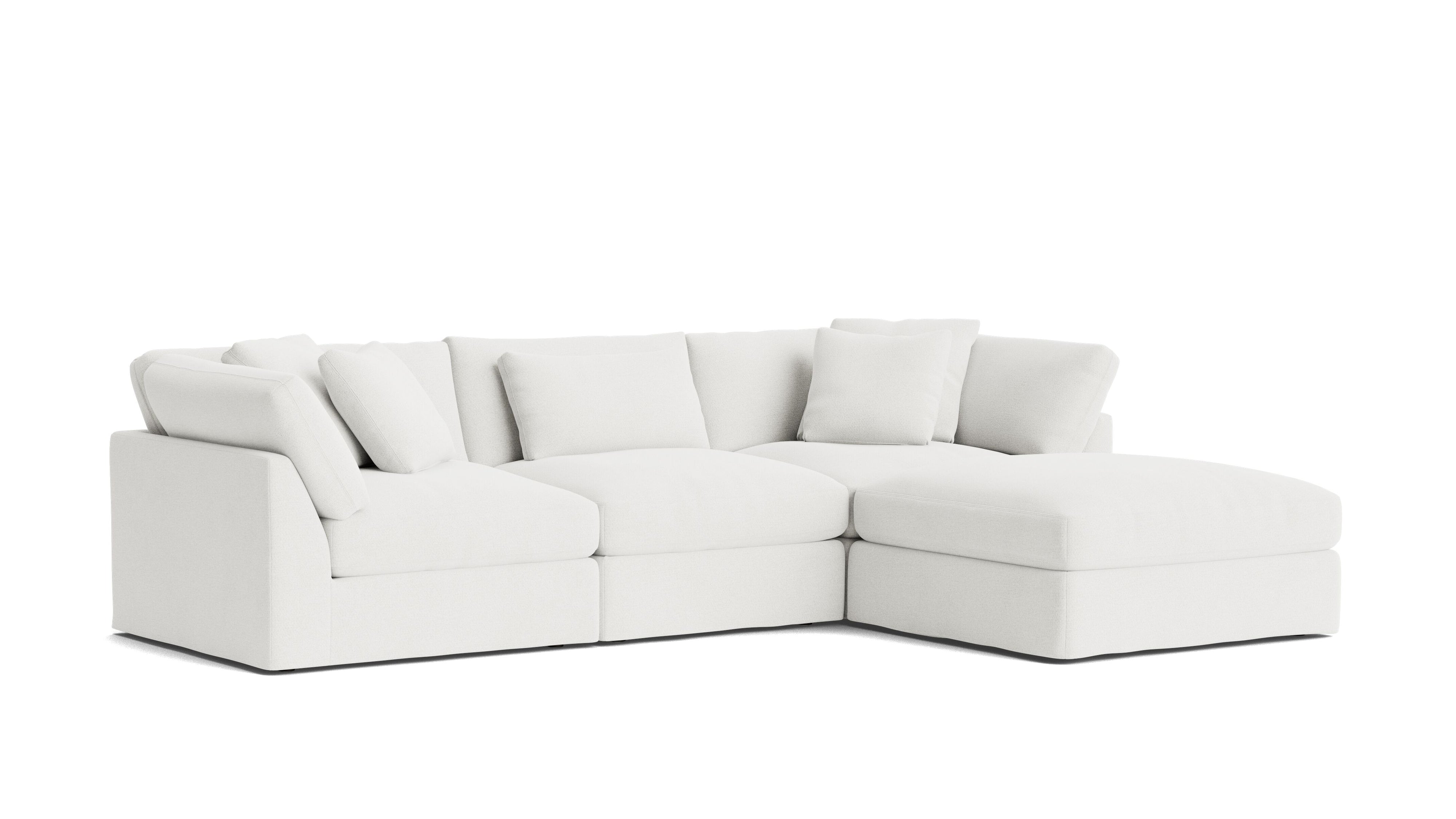 Get Together™ 4 - Piece Modular Sectional, Large, Sea Salt - Sundays CompanySEC-YJ-032-002