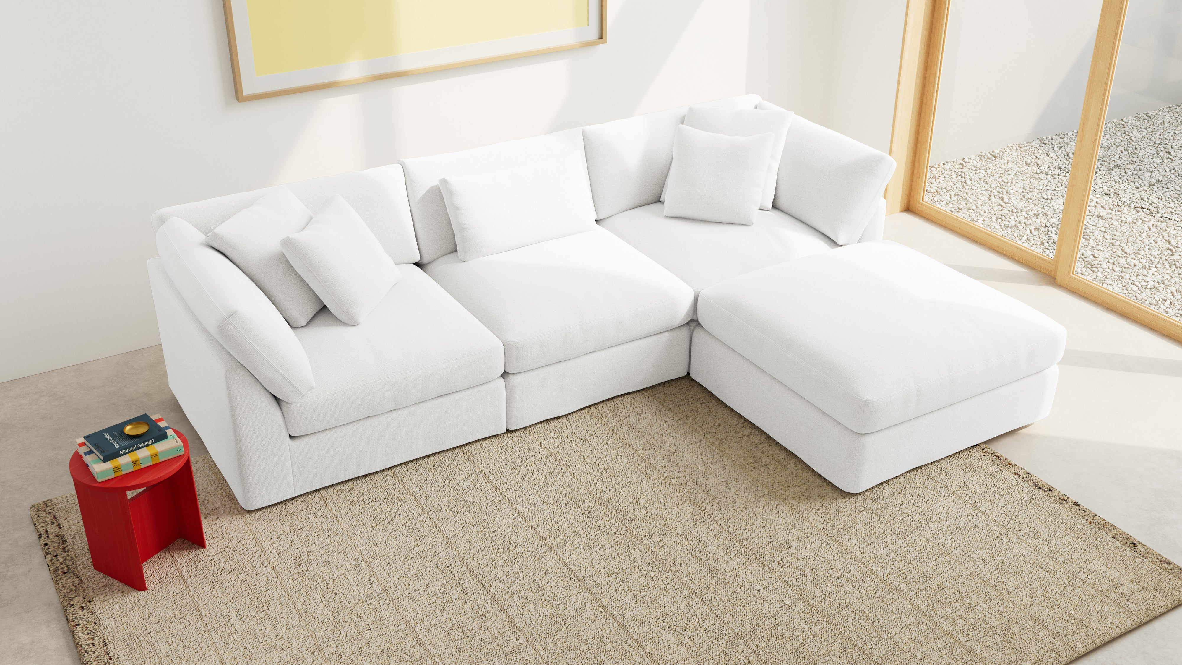 Get Together™ 4-Piece Modular Sectional, Large, Sea Salt