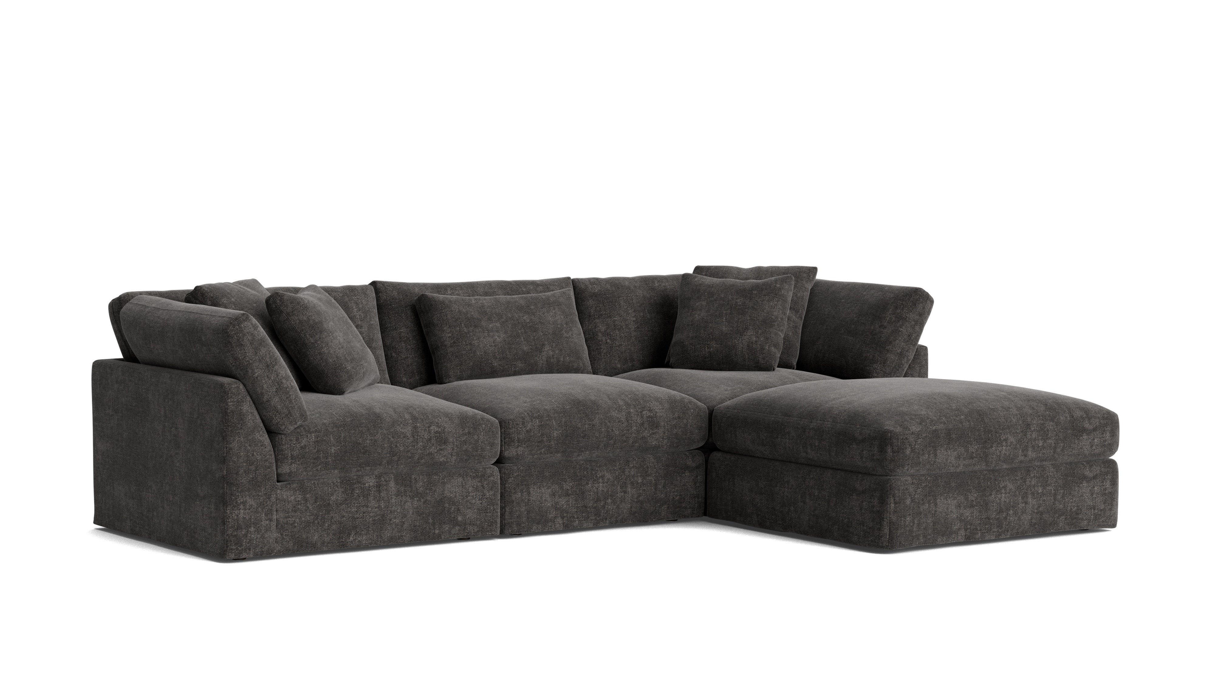 Get Together™ 4 - Piece Modular Sectional, Large, Truffle - Sundays CompanySEC-YJ-032-003